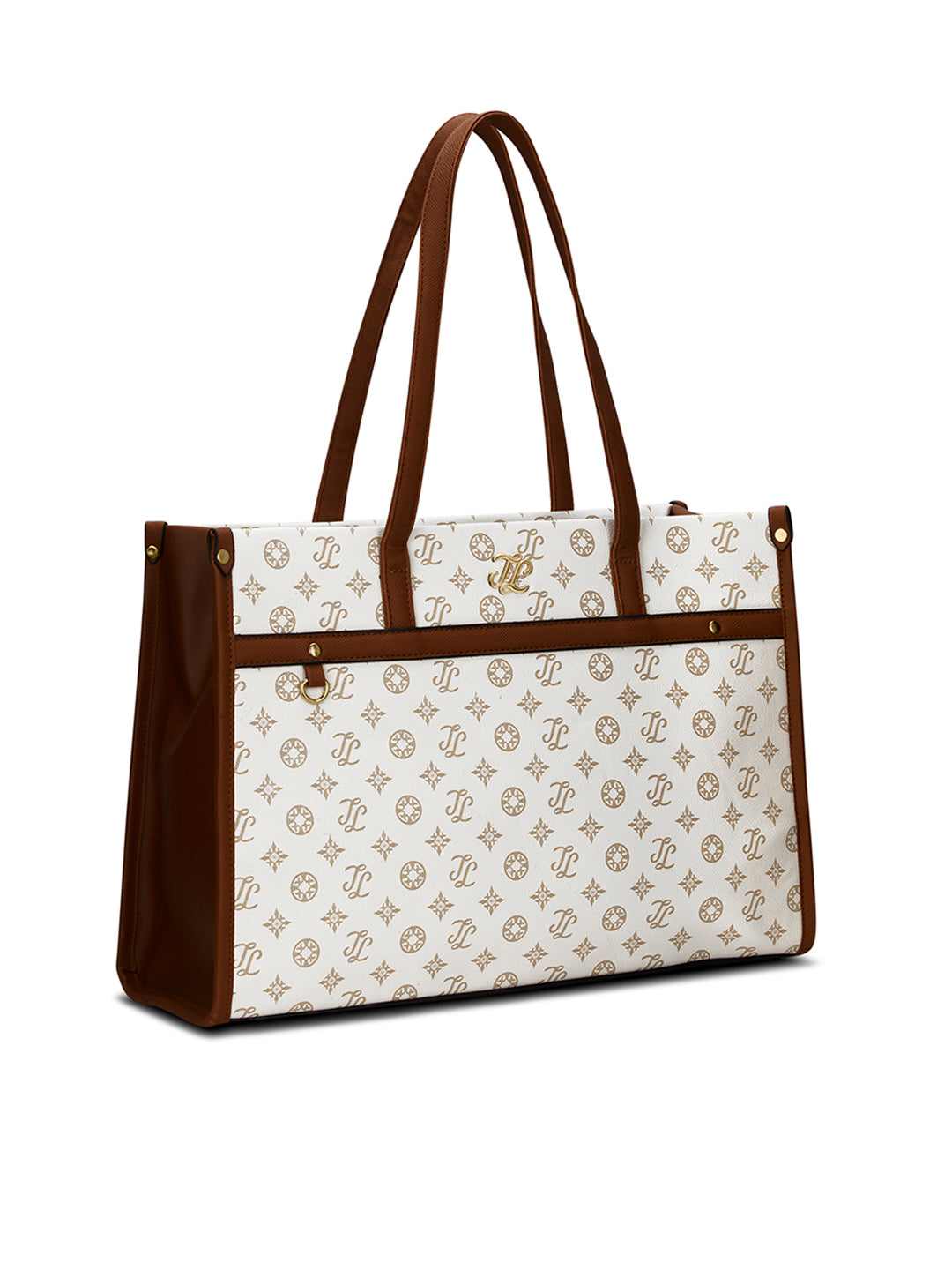 Kentucky Monogram Tote Bag Beige