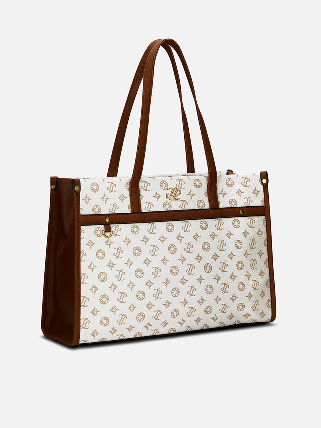 Knoxville Monogram Tote Bag Beige