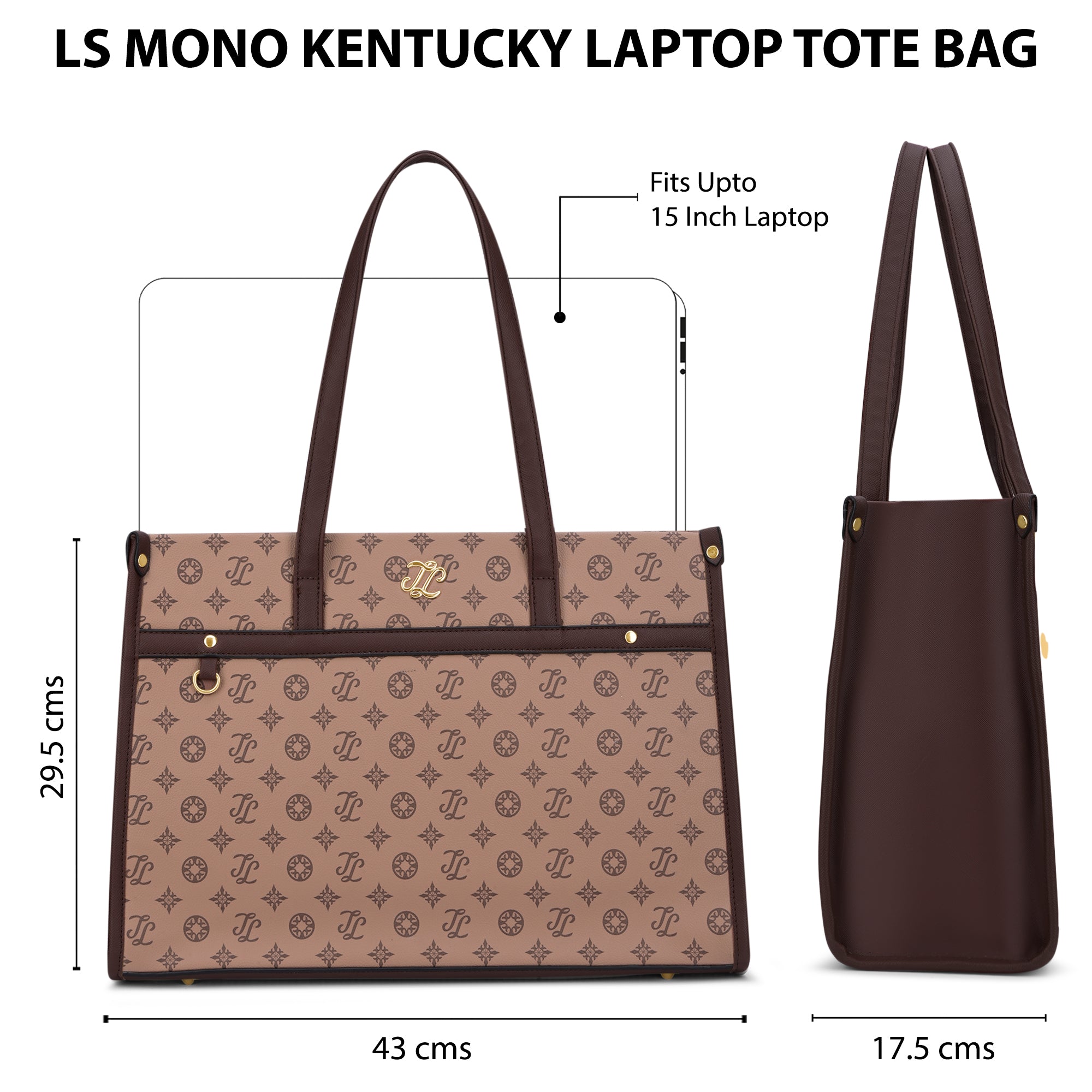 Knoxville Monogram Tote Bag Beige