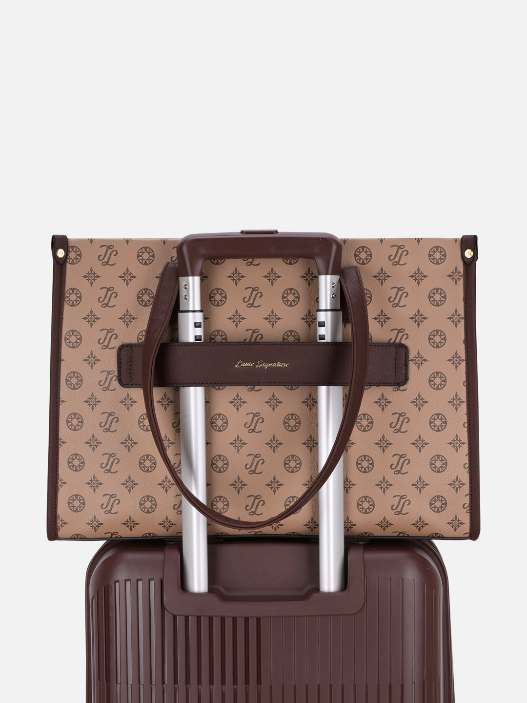 Knoxville Monogram Tote Bag Beige