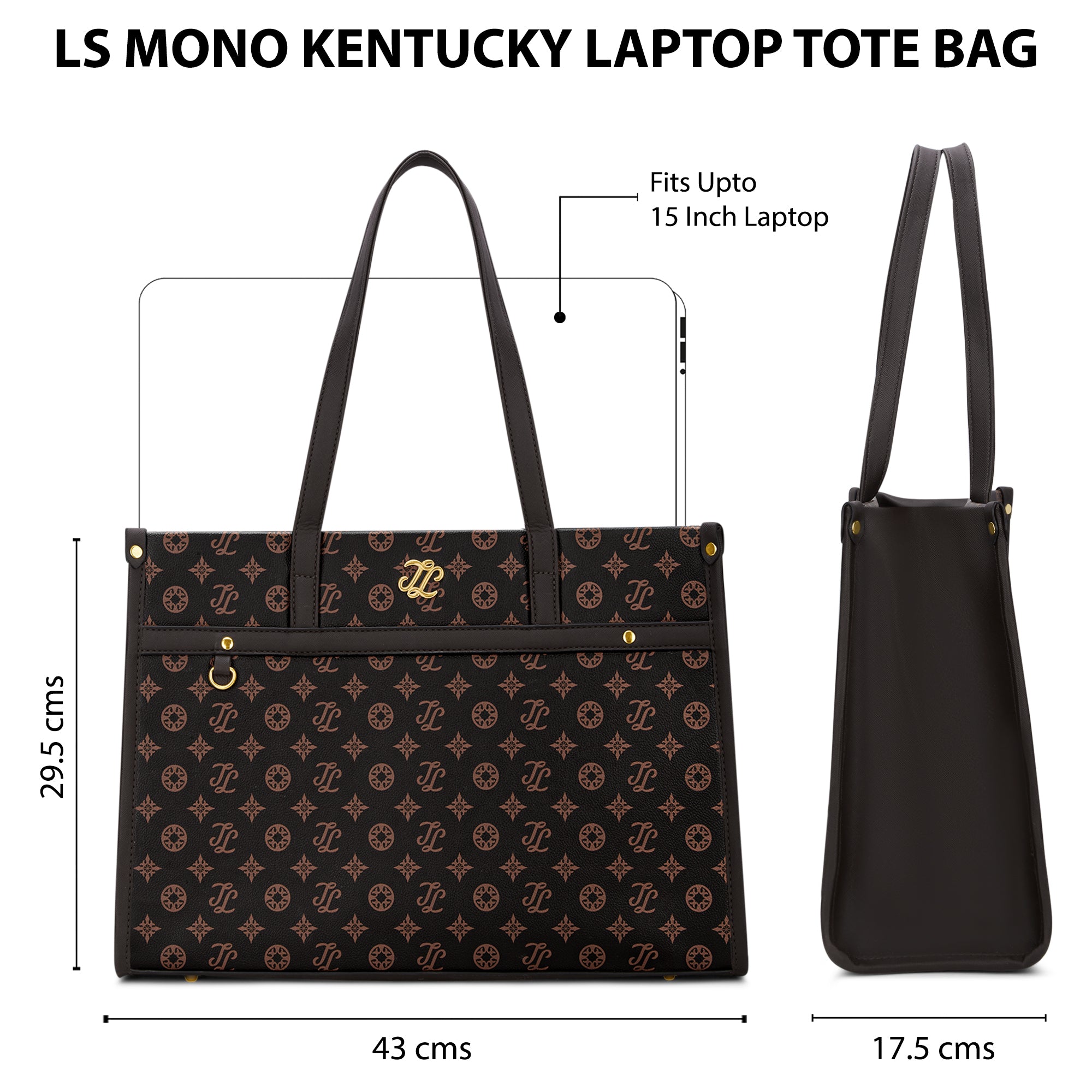 Pittsburg Monogram Tote Bag Coffee