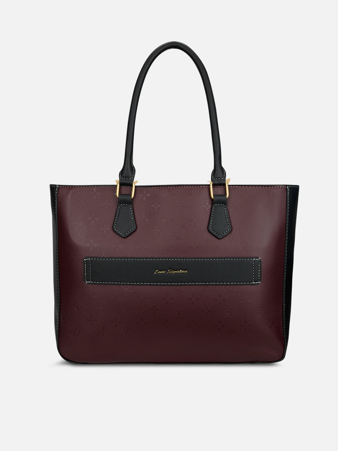 Pittsburg Colourblock Tote Bag Maroon