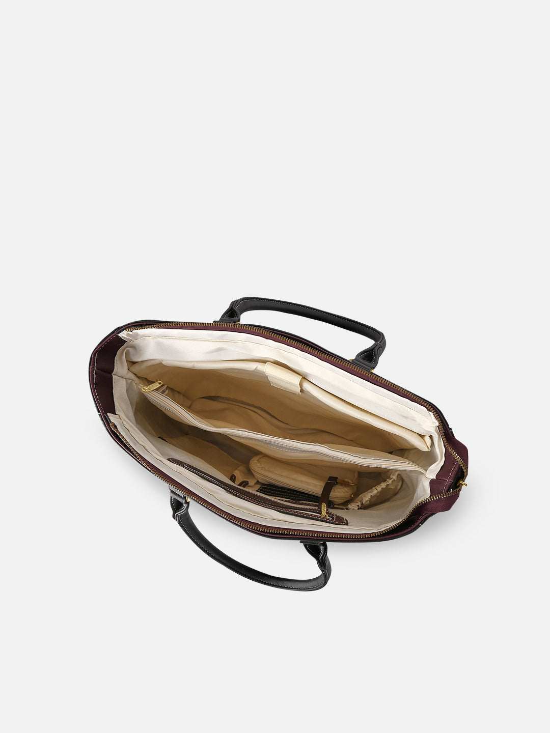 Pittsburg Colourblock Tote Bag Maroon