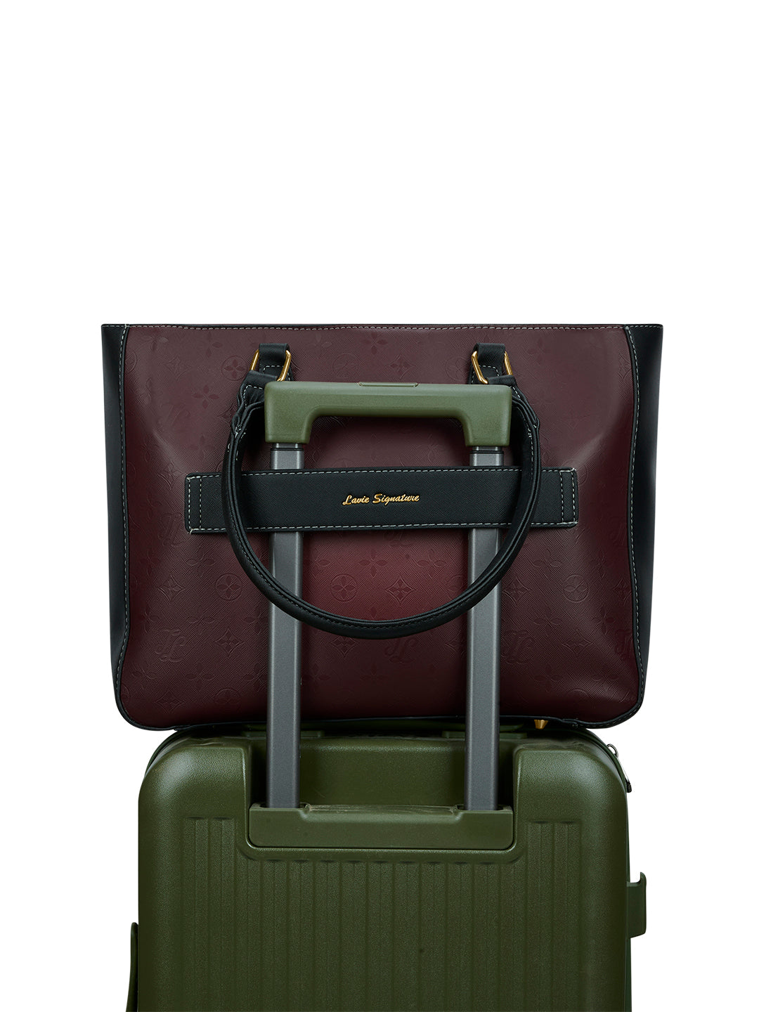 Pittsburg Colourblock Tote Bag Maroon