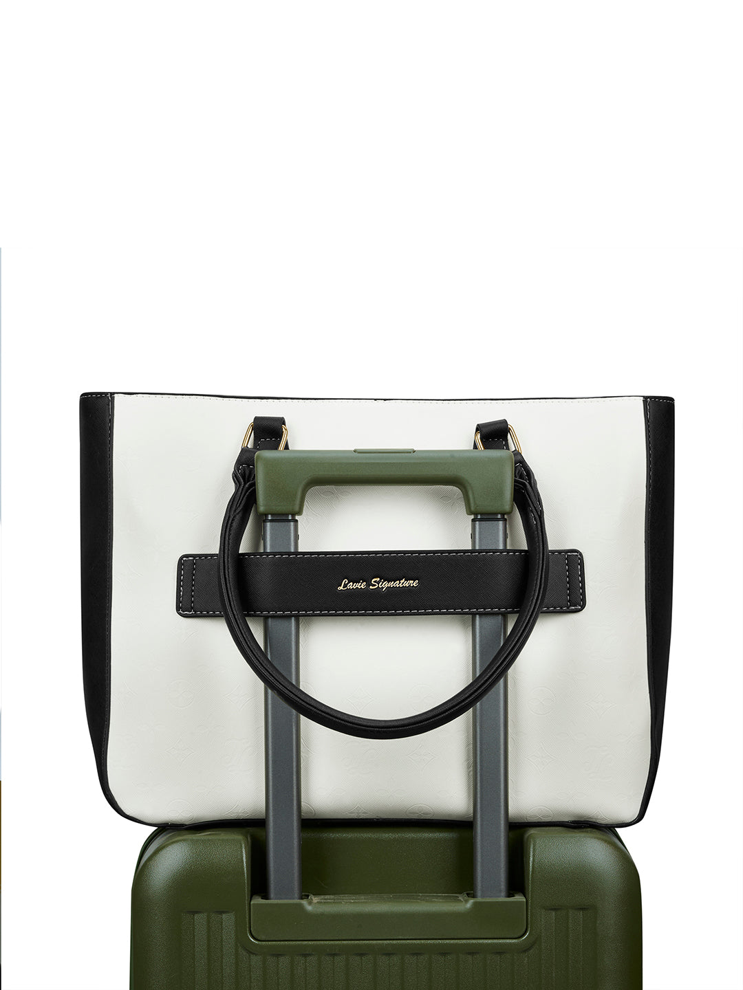 Pittsburg Colourblock Tote Bag White