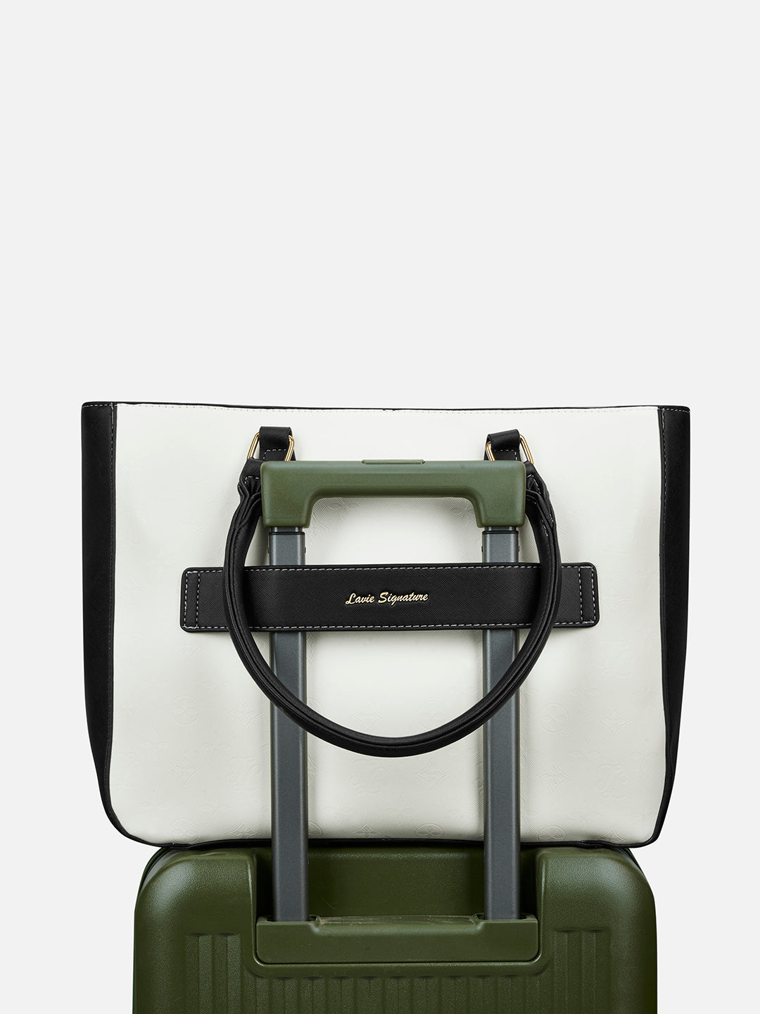 Pittsburg Colourblock Tote Bag White