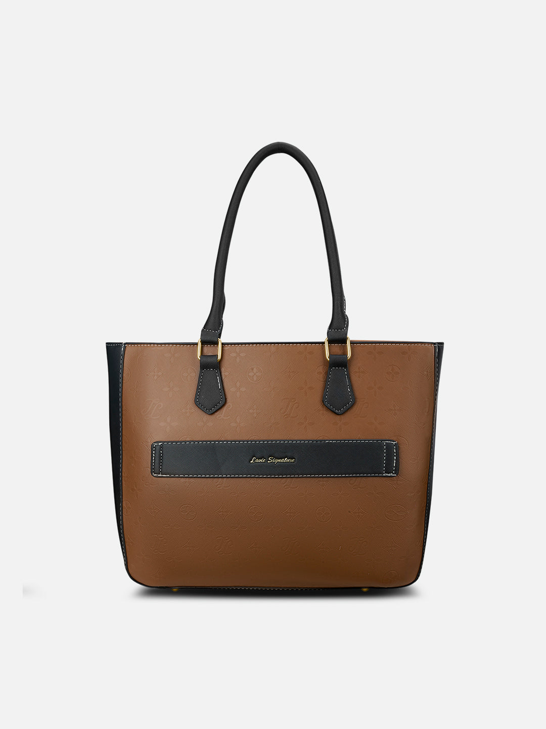 Pittsburg Colourblock Tote Bag Tan