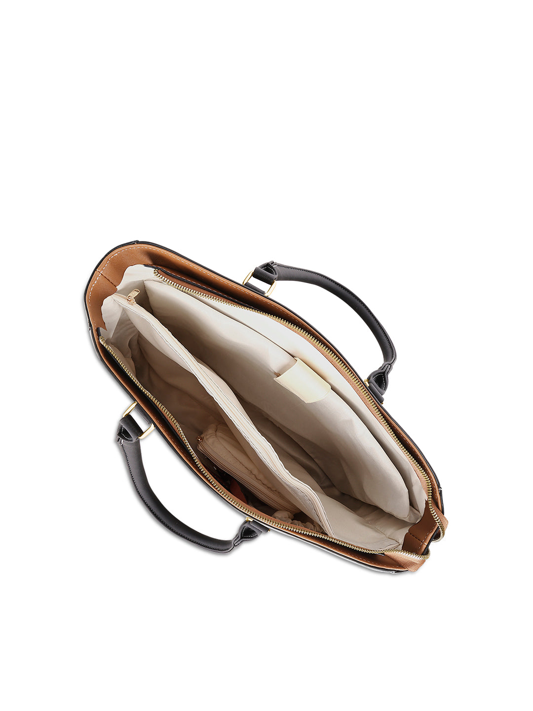 Pittsburg Colourblock Tote Bag Tan