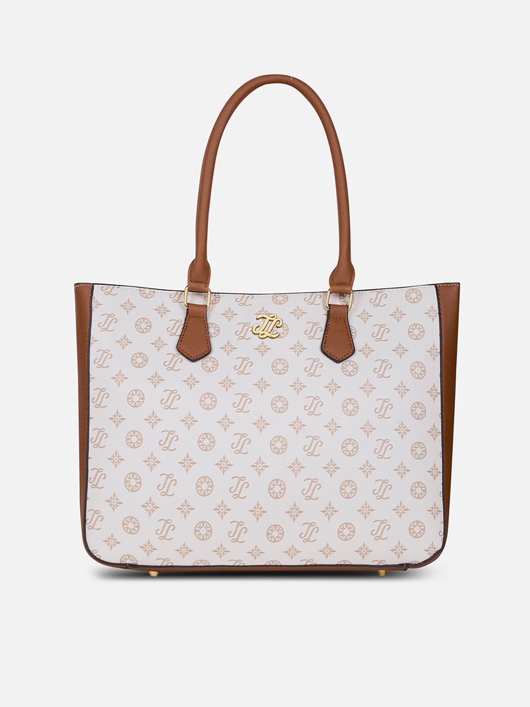 Pittsburg Monogram Tote Bag Beige