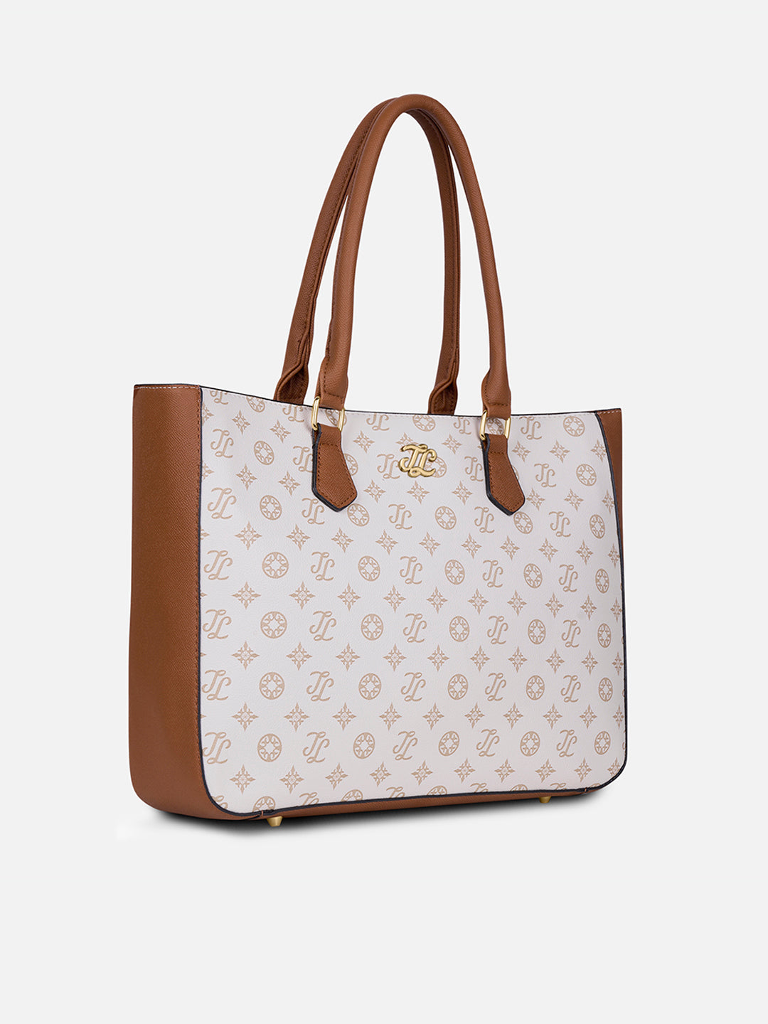 Pittsburg Monogram Tote Bag Beige