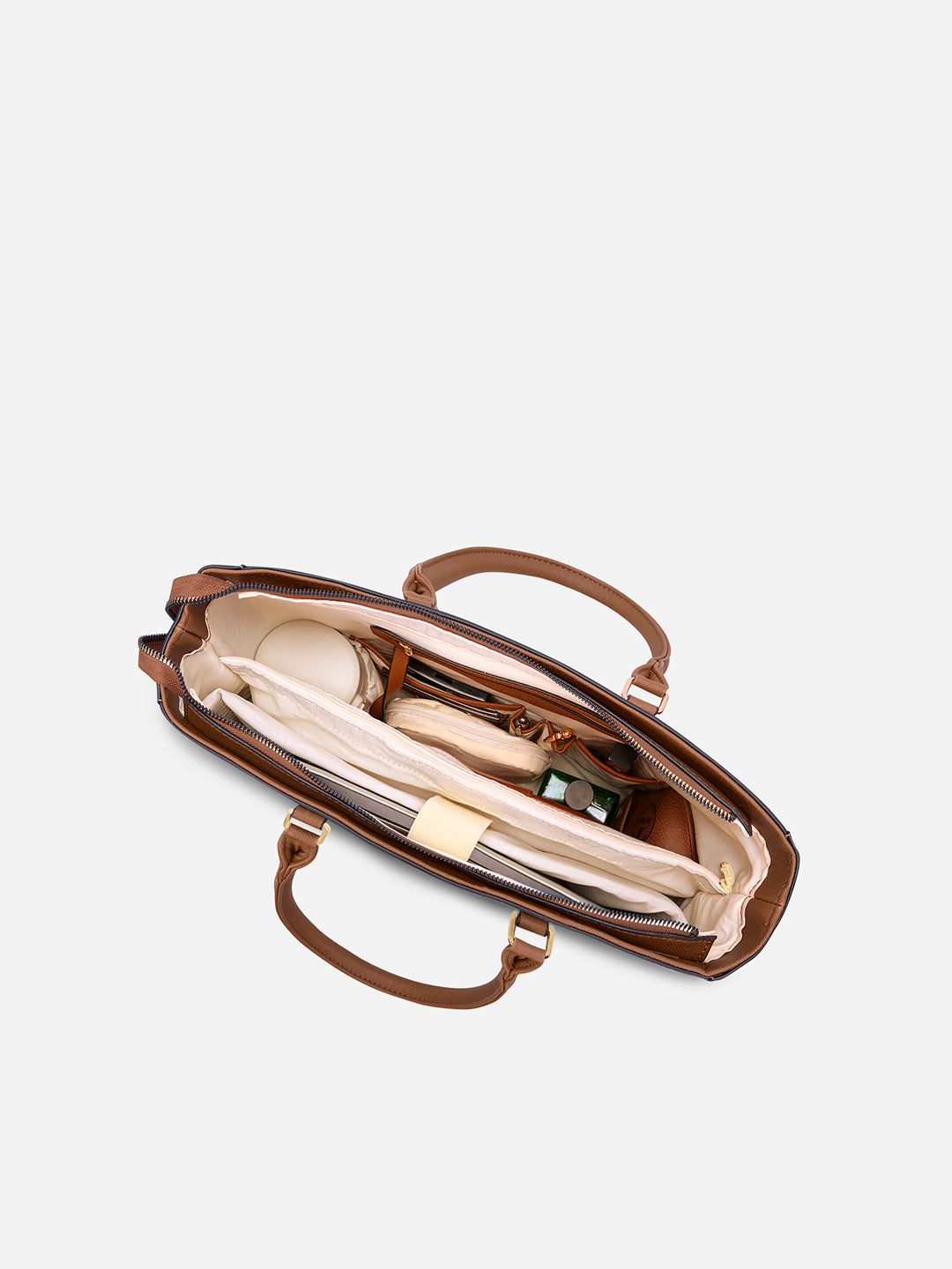 Pittsburg Monogram Tote Bag Beige