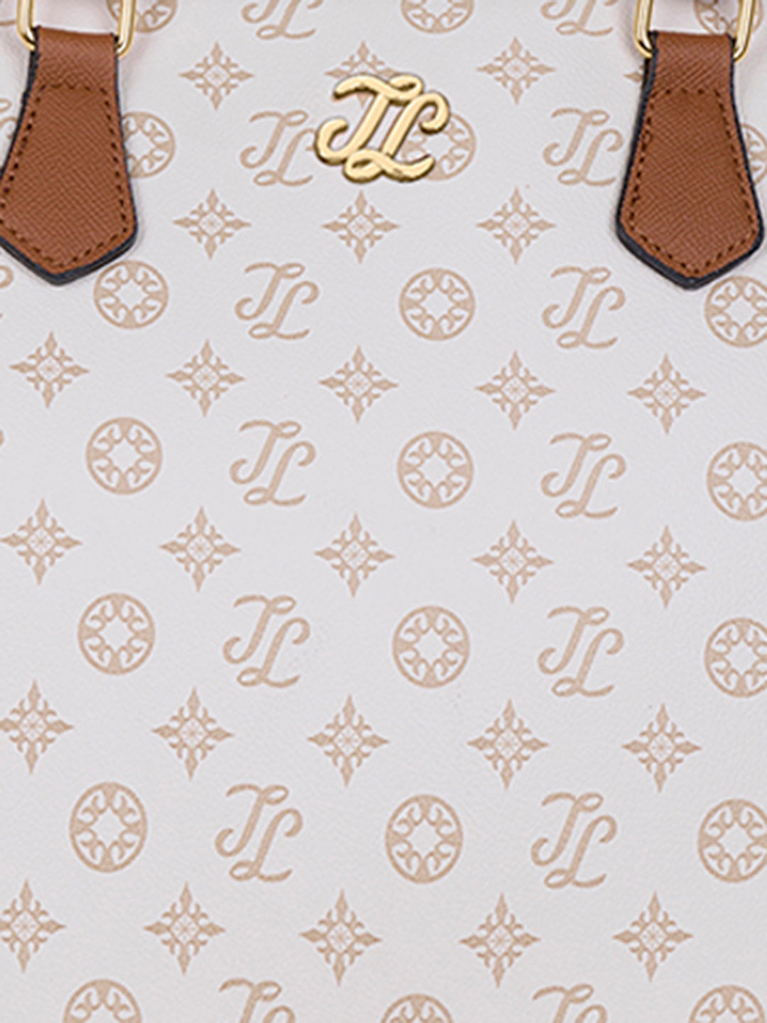 Pittsburg Monogram Tote Bag Beige