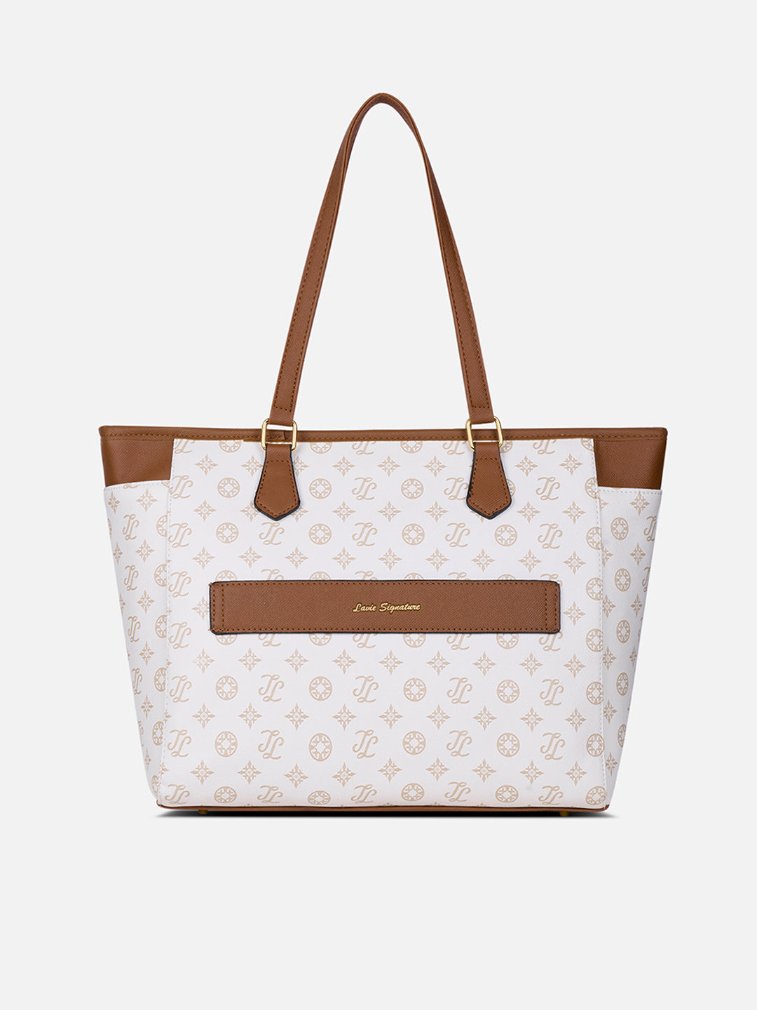 Knoxville Monogram Tote Bag Beige
