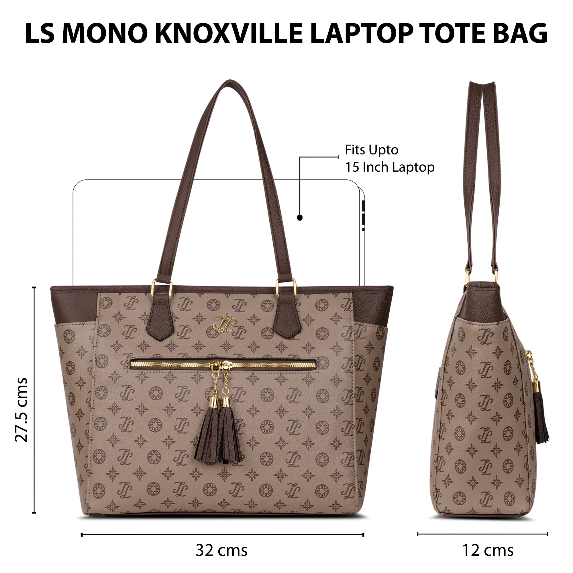 Knoxville Monogram Tote Bag Coffee