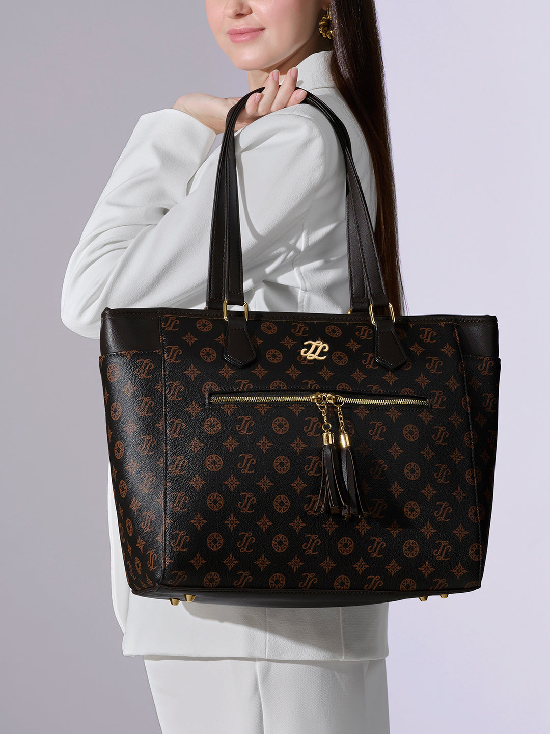 Knoxville Monogram Tote Bag Choco