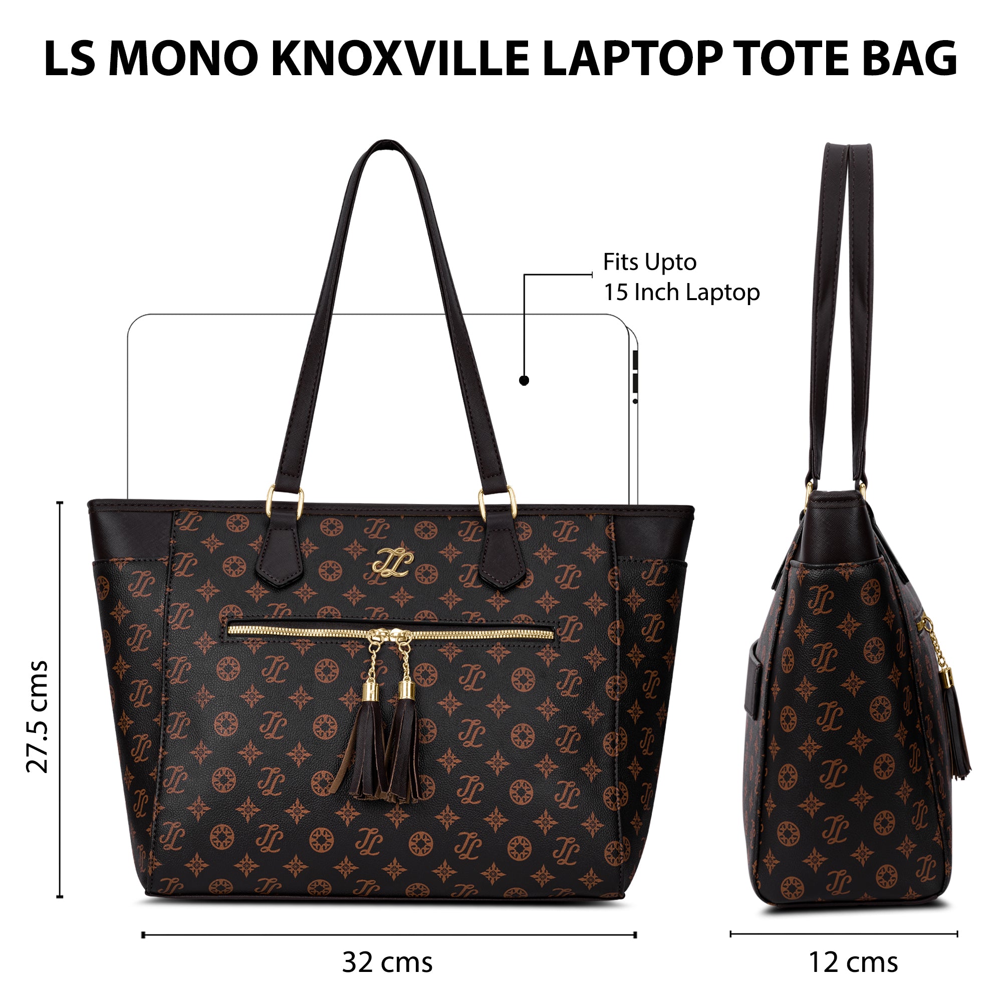Knoxville Monogram Tote Bag Choco