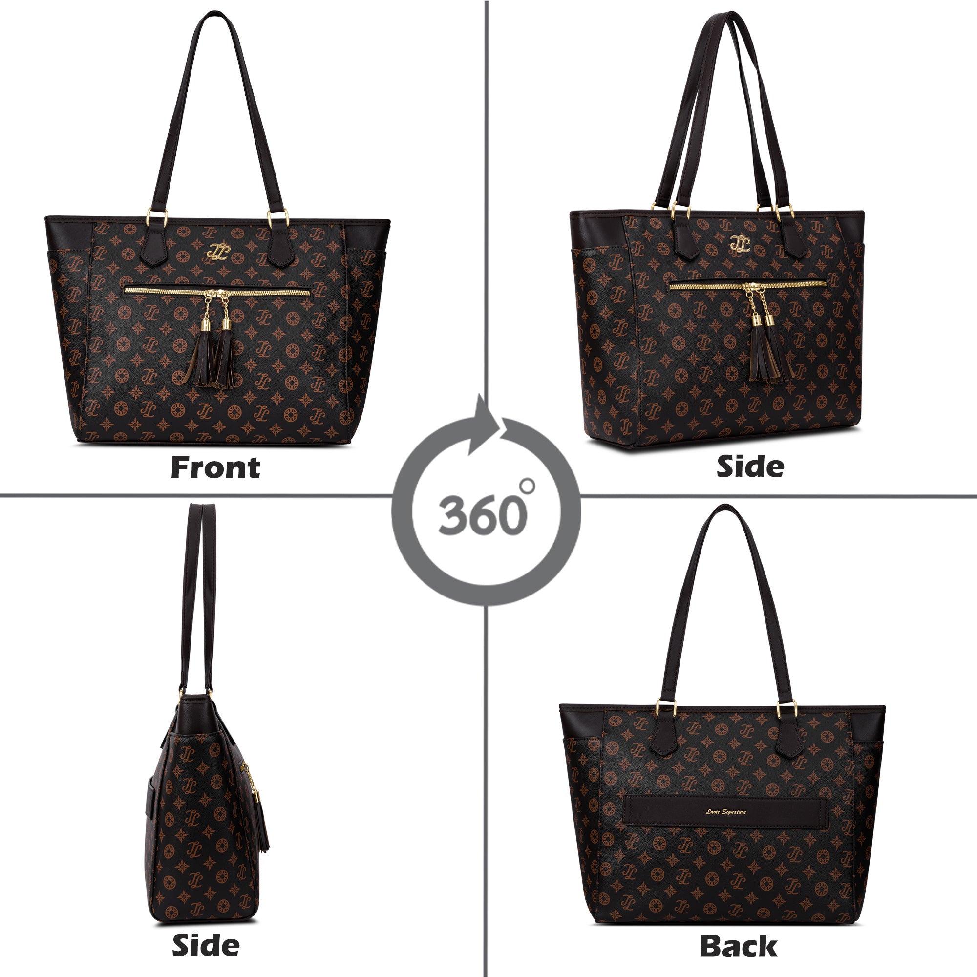 Knoxville Monogram Tote Bag Choco