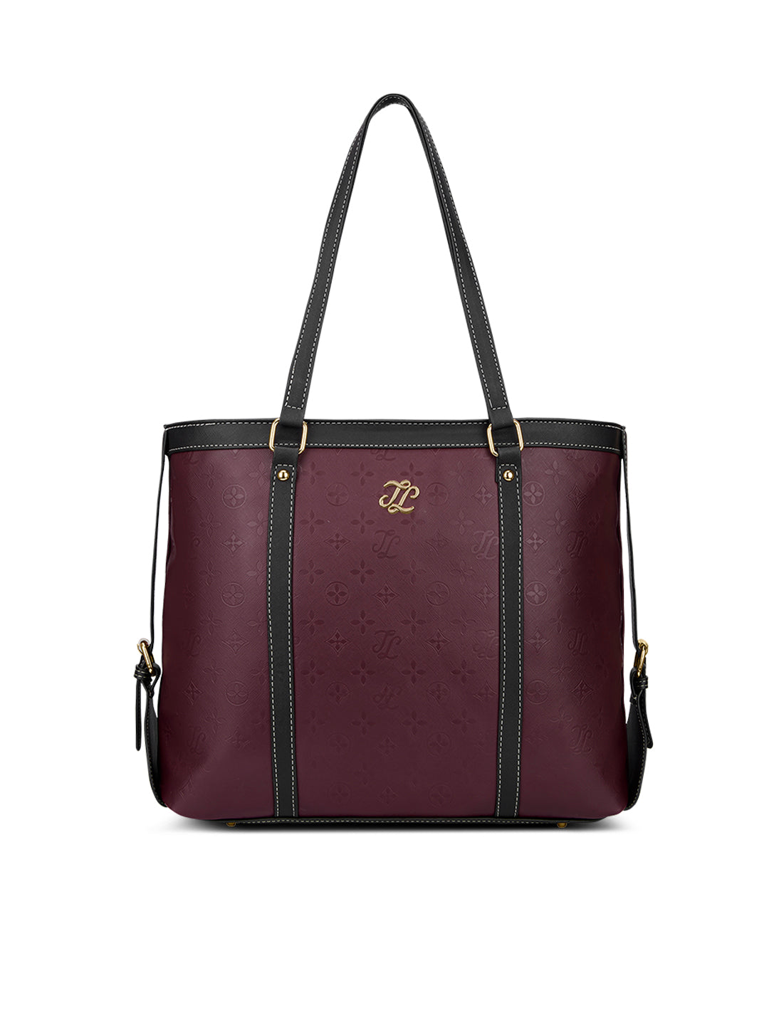 Sandiego Colourblock Tote Bag Maroon