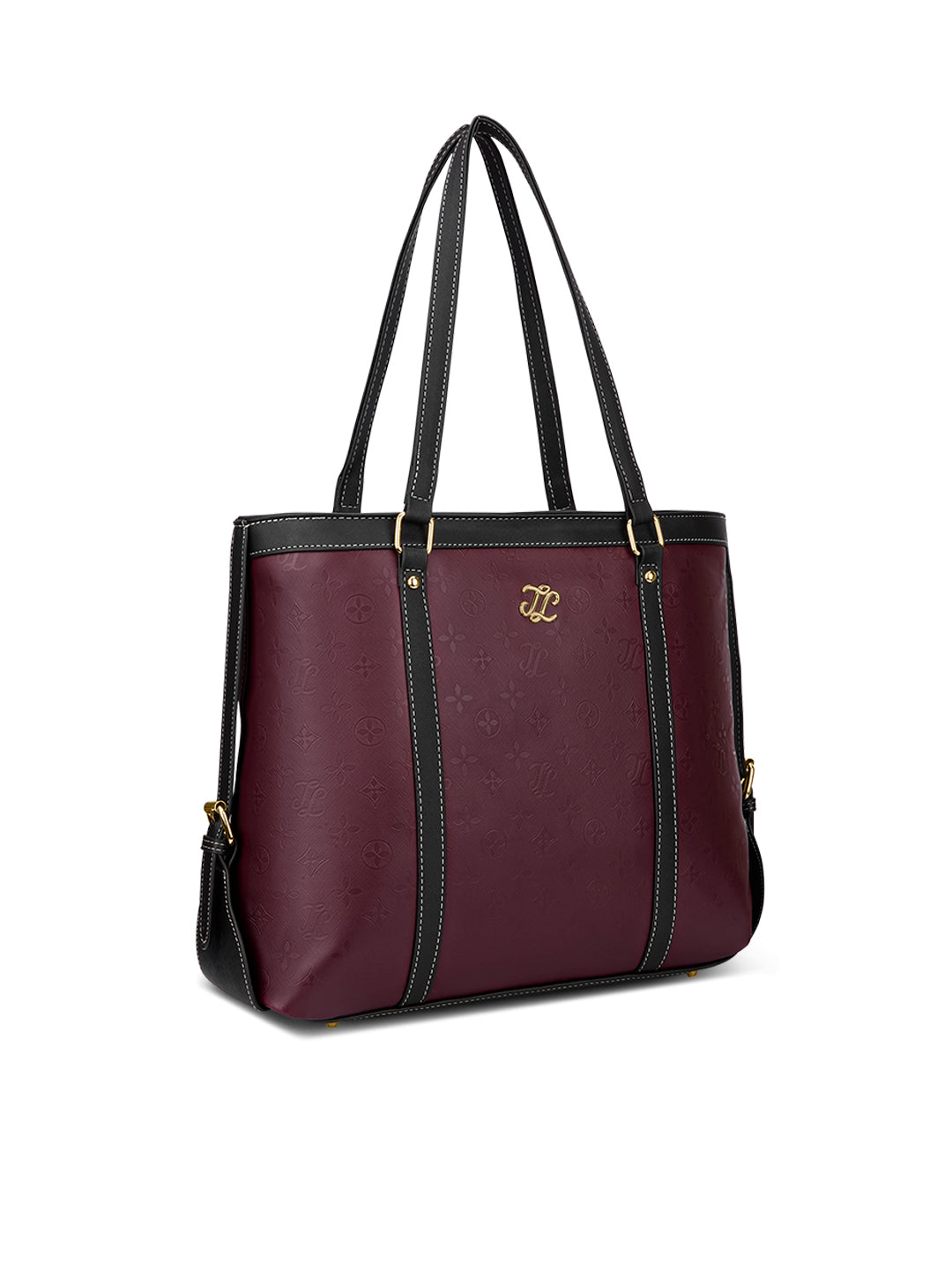 Sandiego Colourblock Tote Bag Maroon