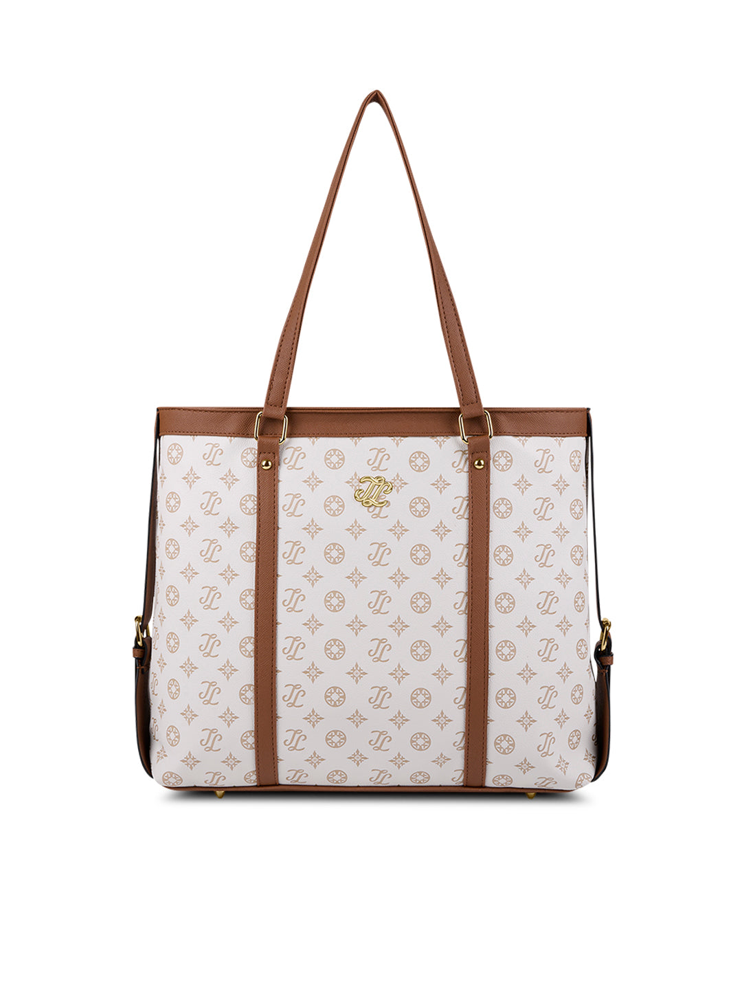Sandiego Monogram Tote Bag Beige