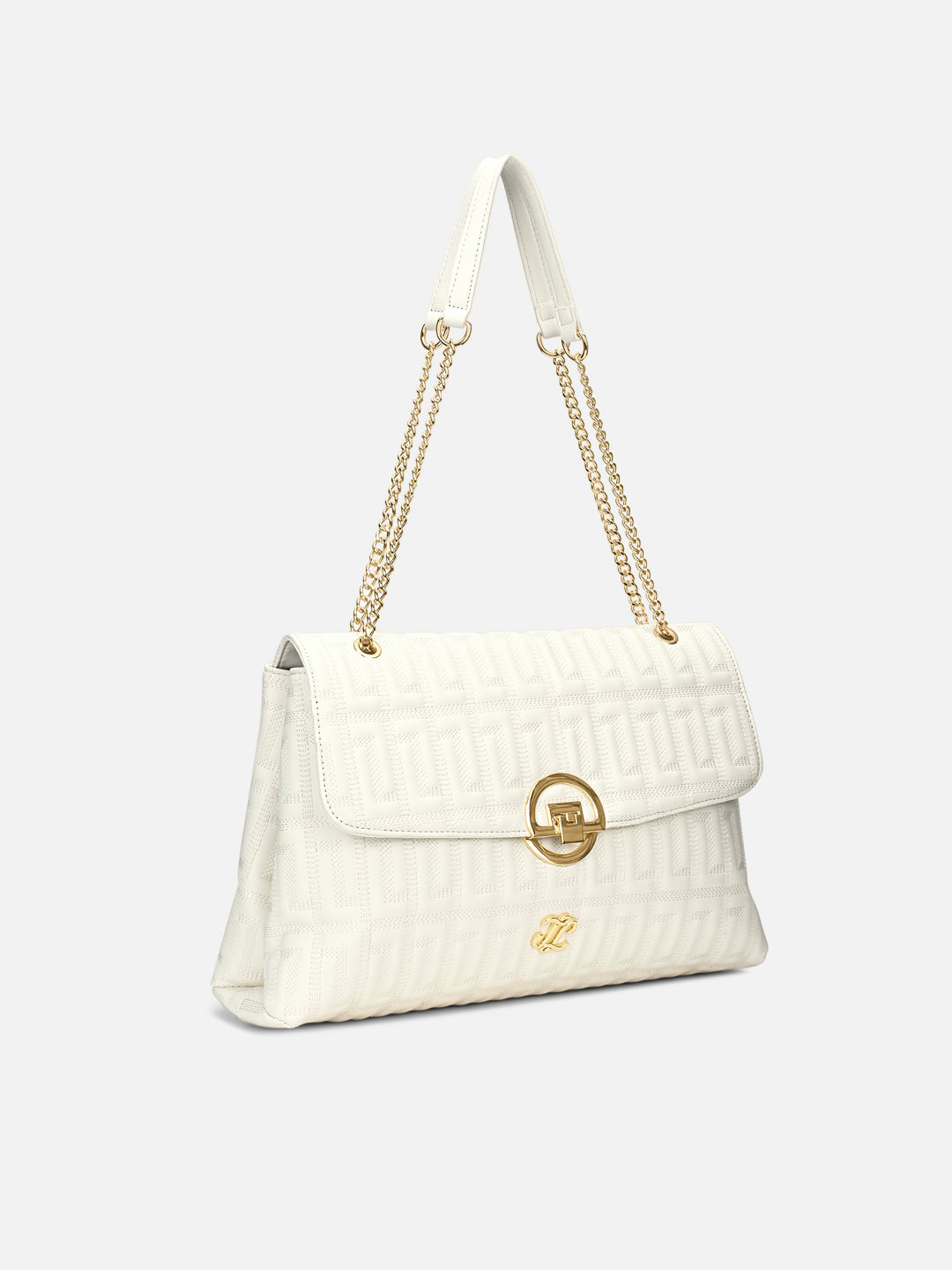 Quilt Bighorn Satchel Bag 'S Ladies Handbag Off White