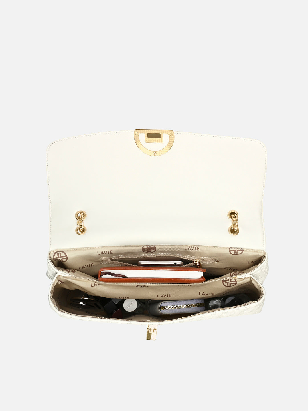 Quilt Bighorn Satchel Bag 'S Ladies Handbag Off White
