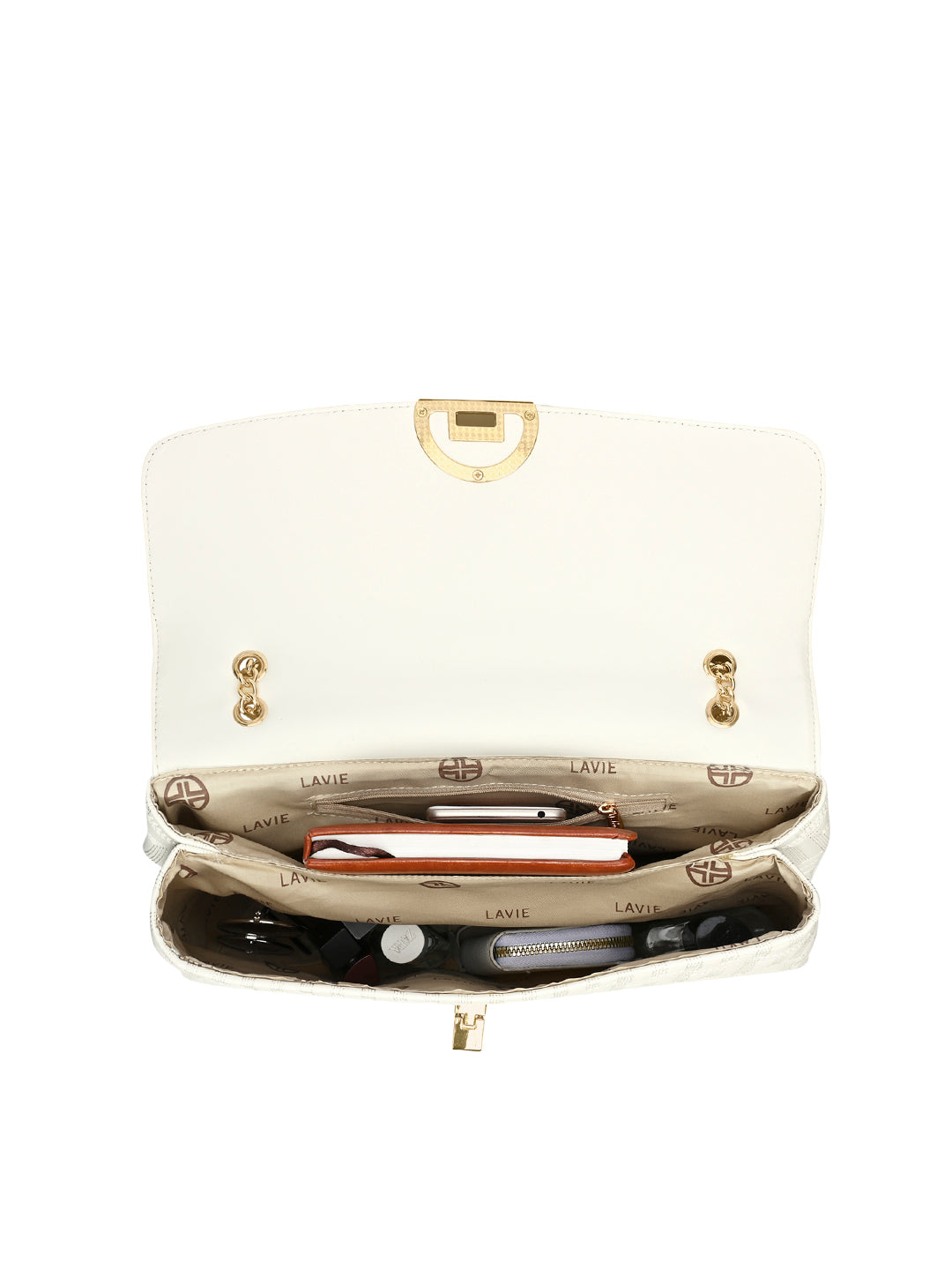 Quilt Bighorn Satchel Bag 'S Ladies Handbag Off White