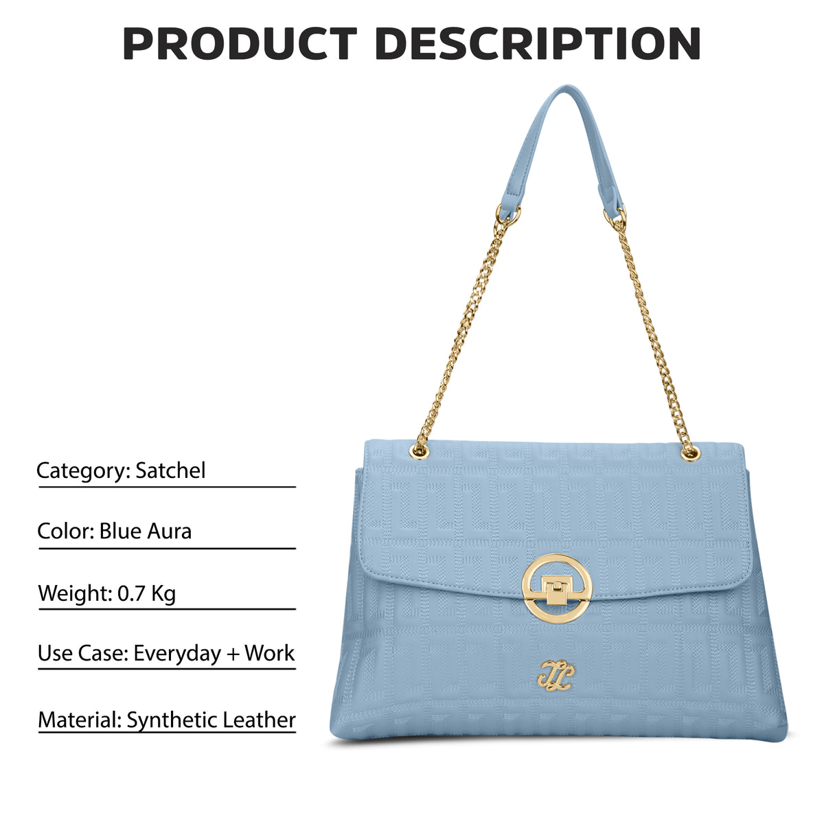 Quilt Bighorn Satchel Bag 'S Ladies Handbag Blue Aura