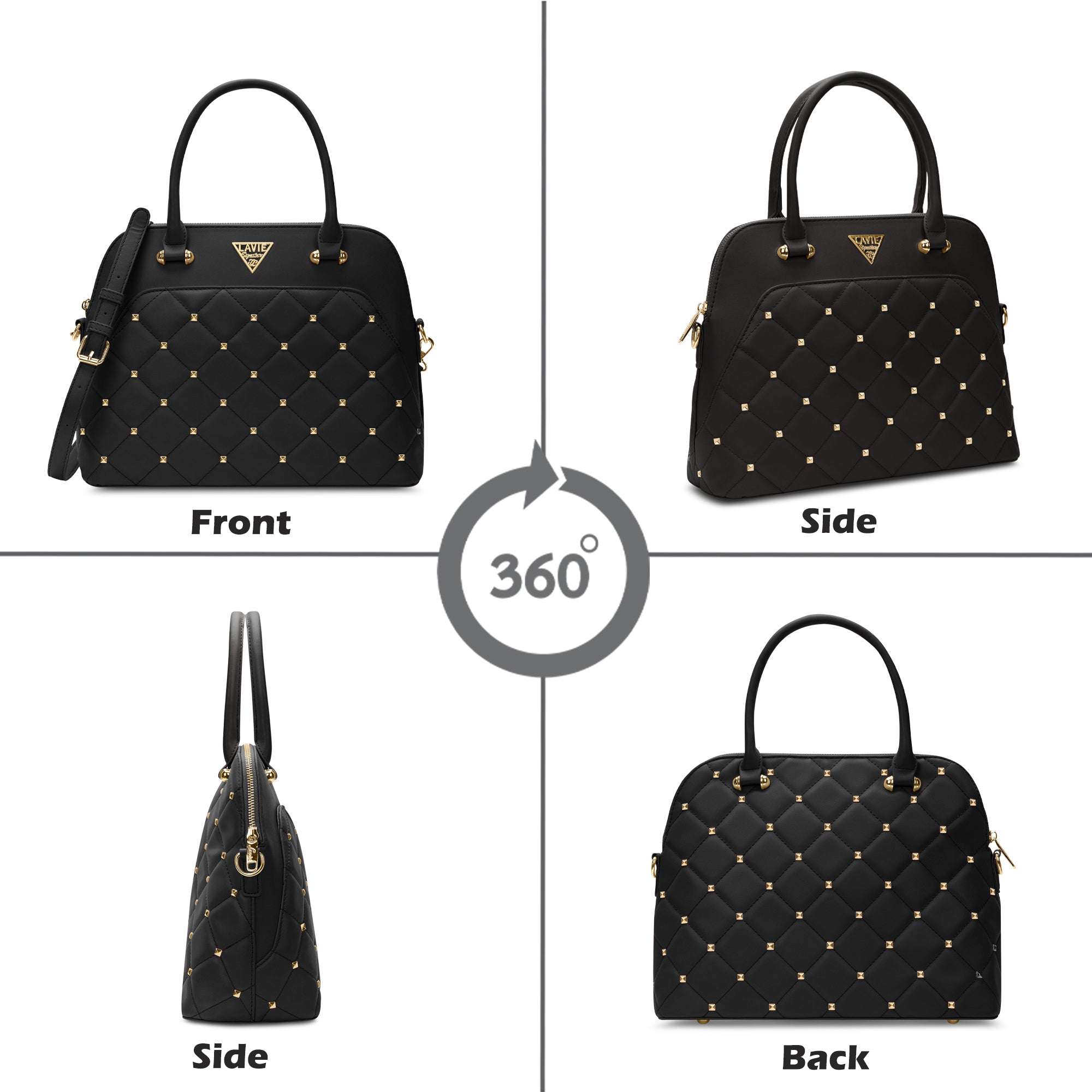 Stud Elko Medium Satchel Bag