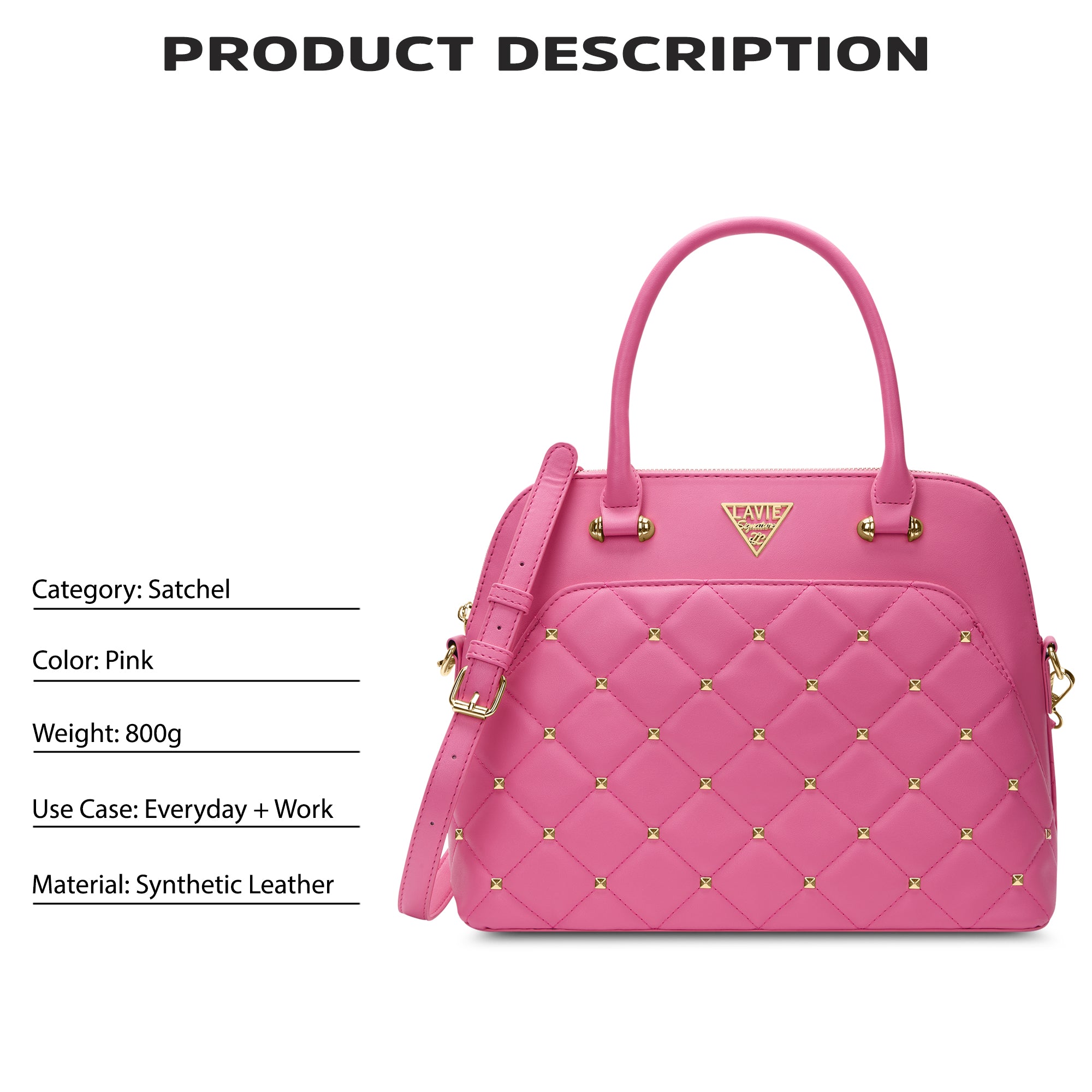 Stud Elko Medium Satchel Bag