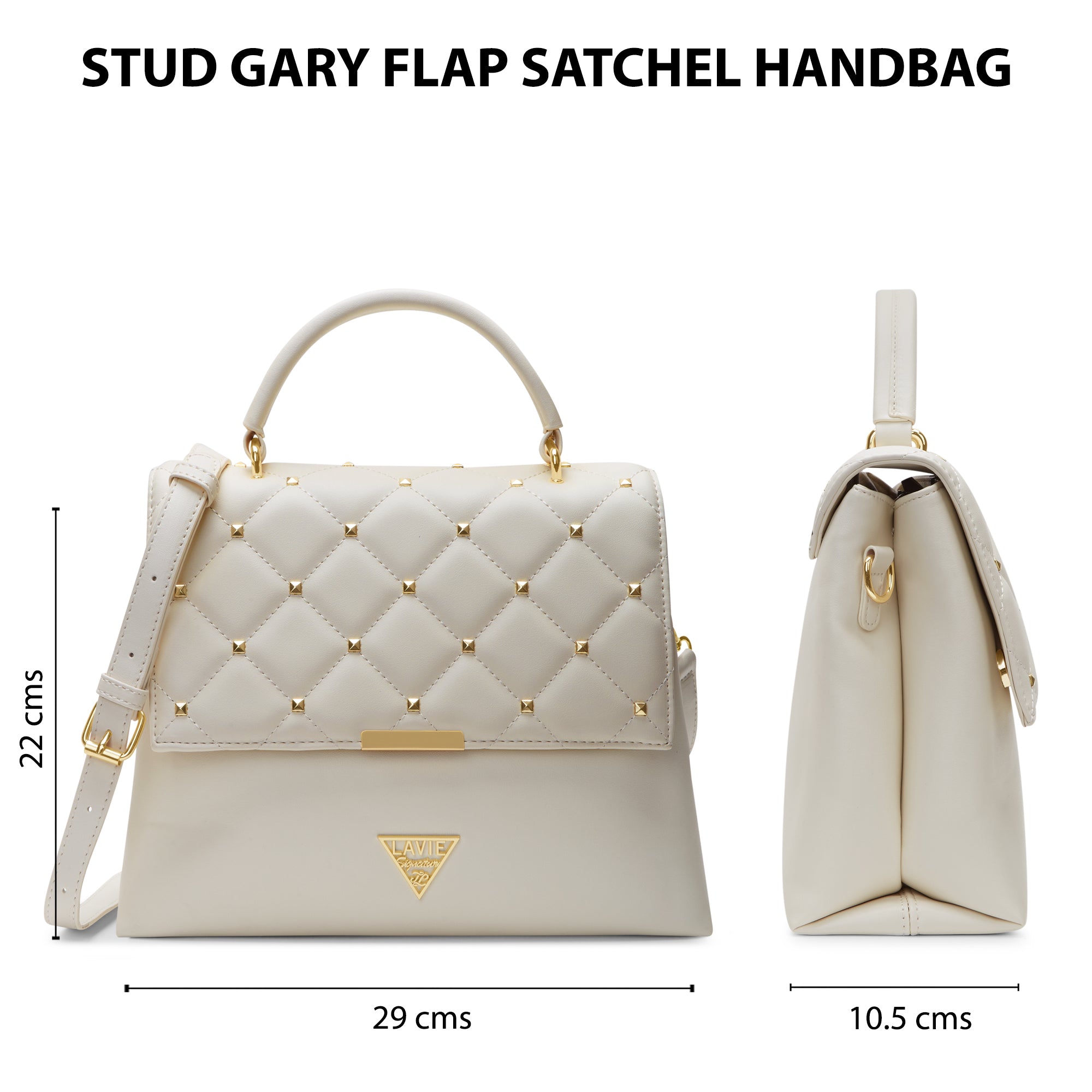 Stud Gary Medium Satchel Bag