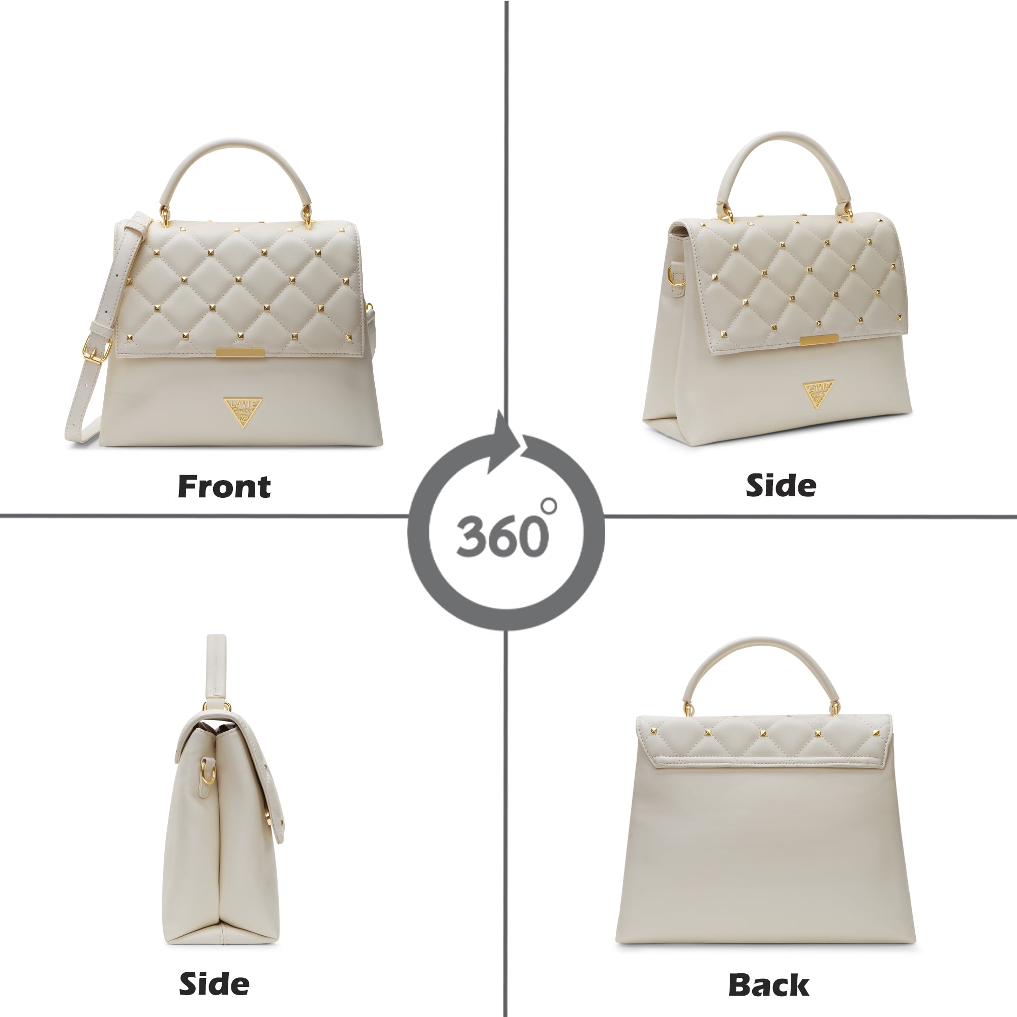Stud Gary Medium Satchel Bag