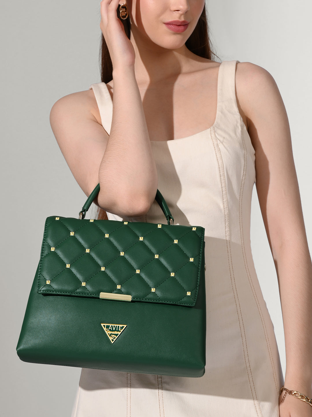Stud Gary Medium Satchel Bag