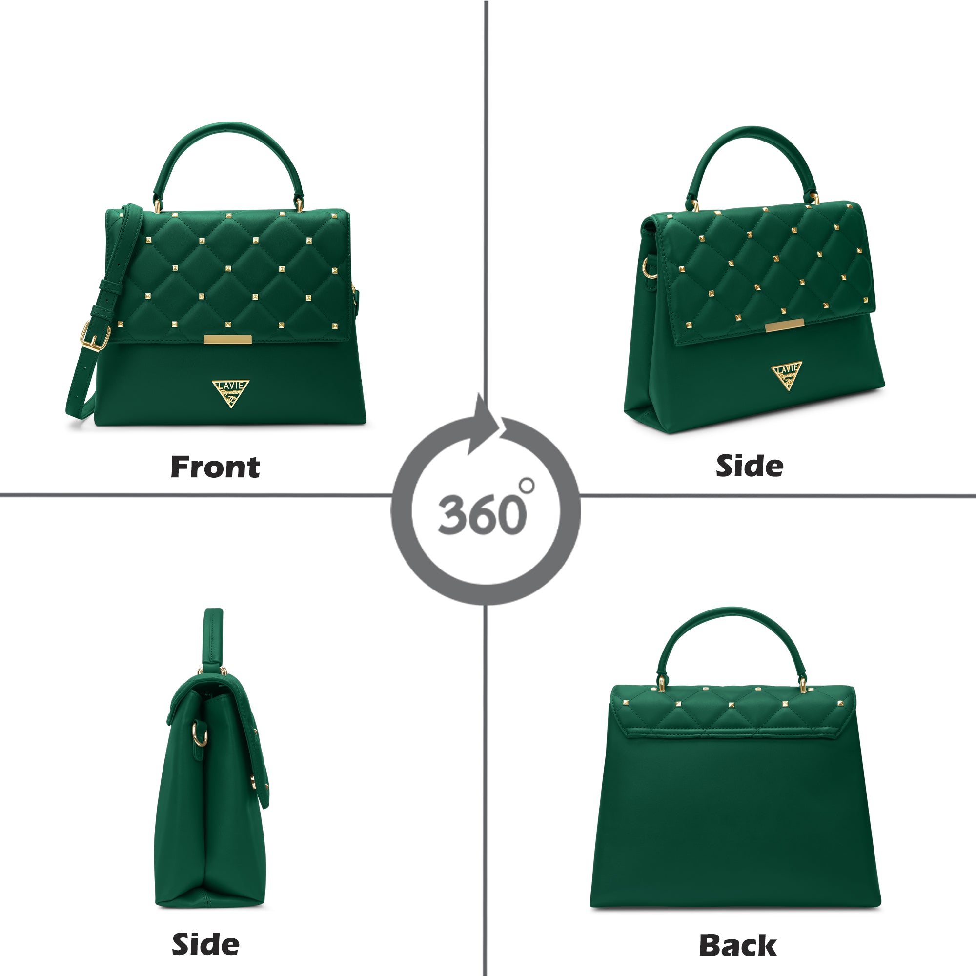 Stud Gary Medium Satchel Bag