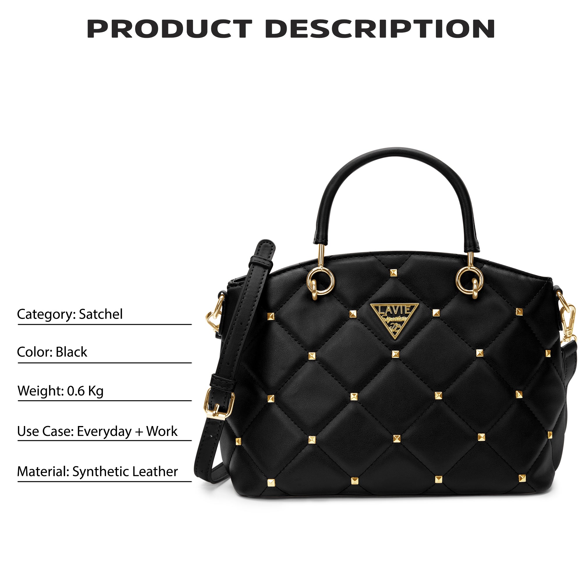 Stud Lima Small Satchel Bag