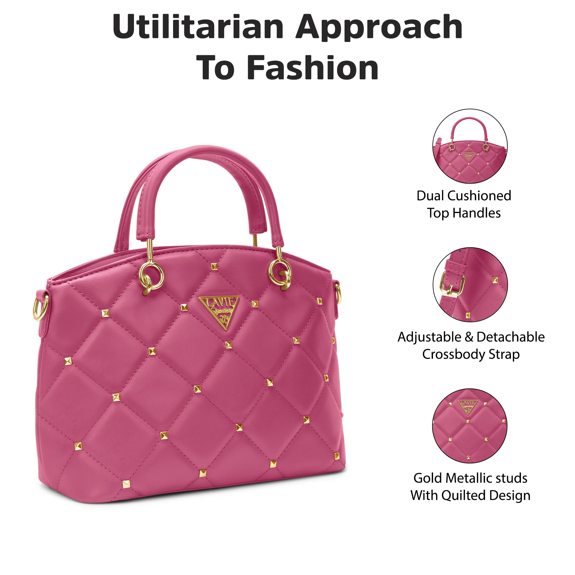 Stud Lima Small Satchel Bag