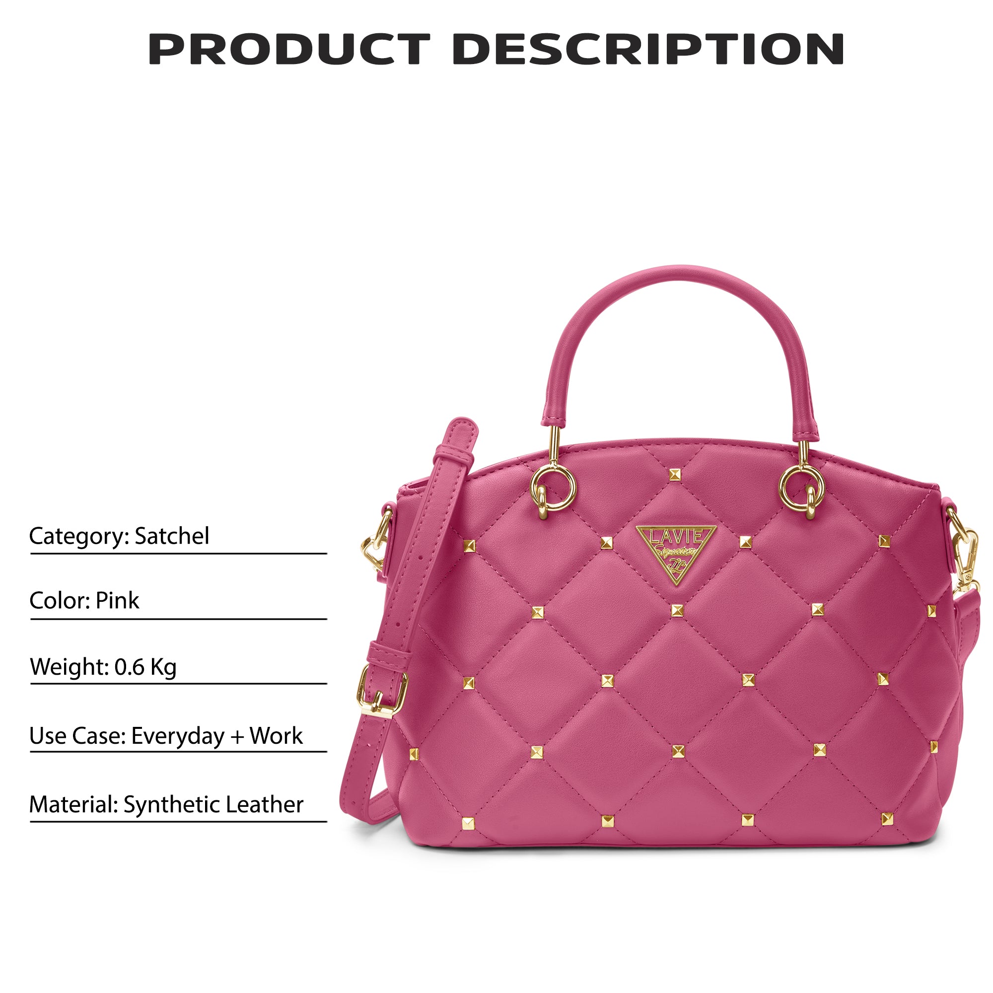 Stud Lima Small Satchel Bag