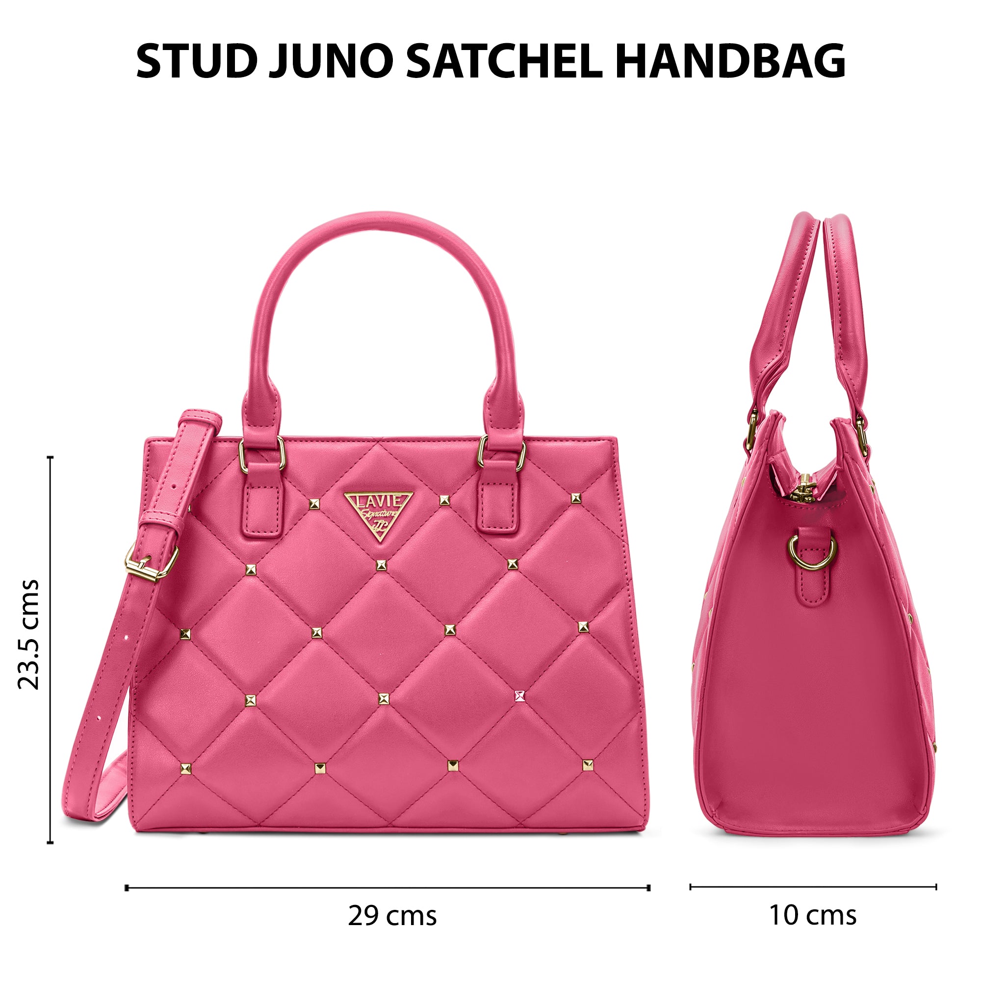Stud Juno Medium Satchel Bag