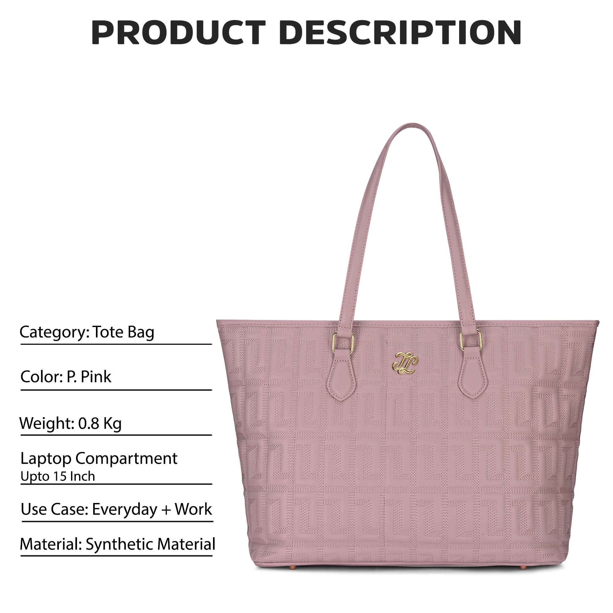 Buy Quilt Rota Extra Large Pro Handbag Blue Aura Online Lavie World