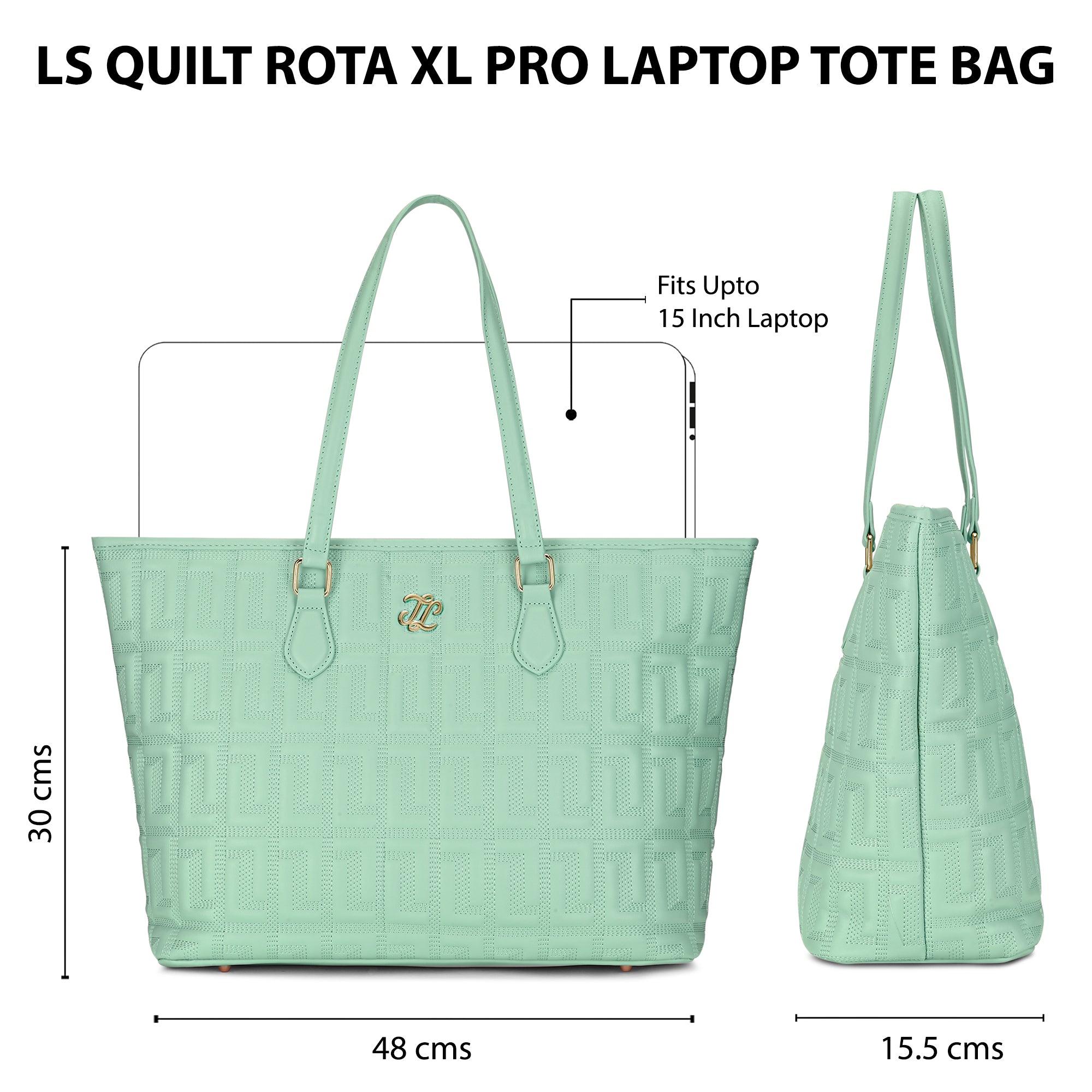 Buy Quilt Rota Extra Large Pro Handbag Blue Aura Online Lavie World