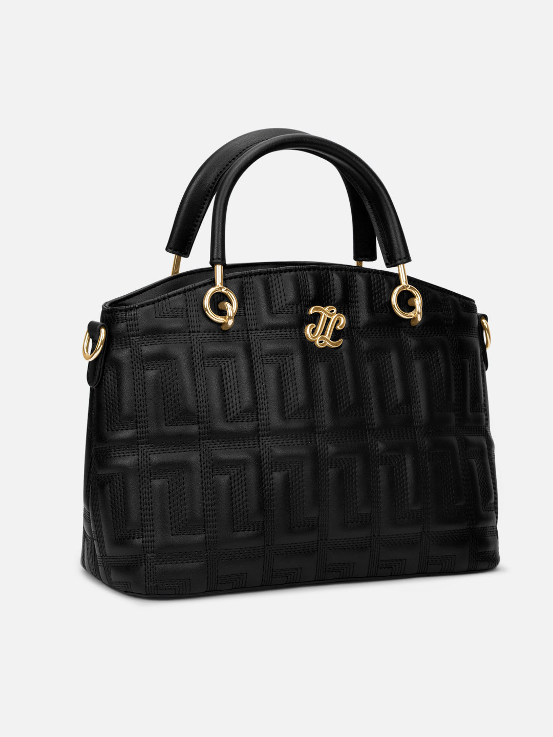 Quilt Tinian Satchel Bag 'S Ladies Handbag Black
