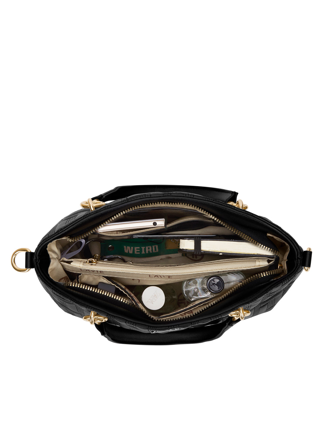Quilt Tinian Satchel Bag 'S Ladies Handbag Black