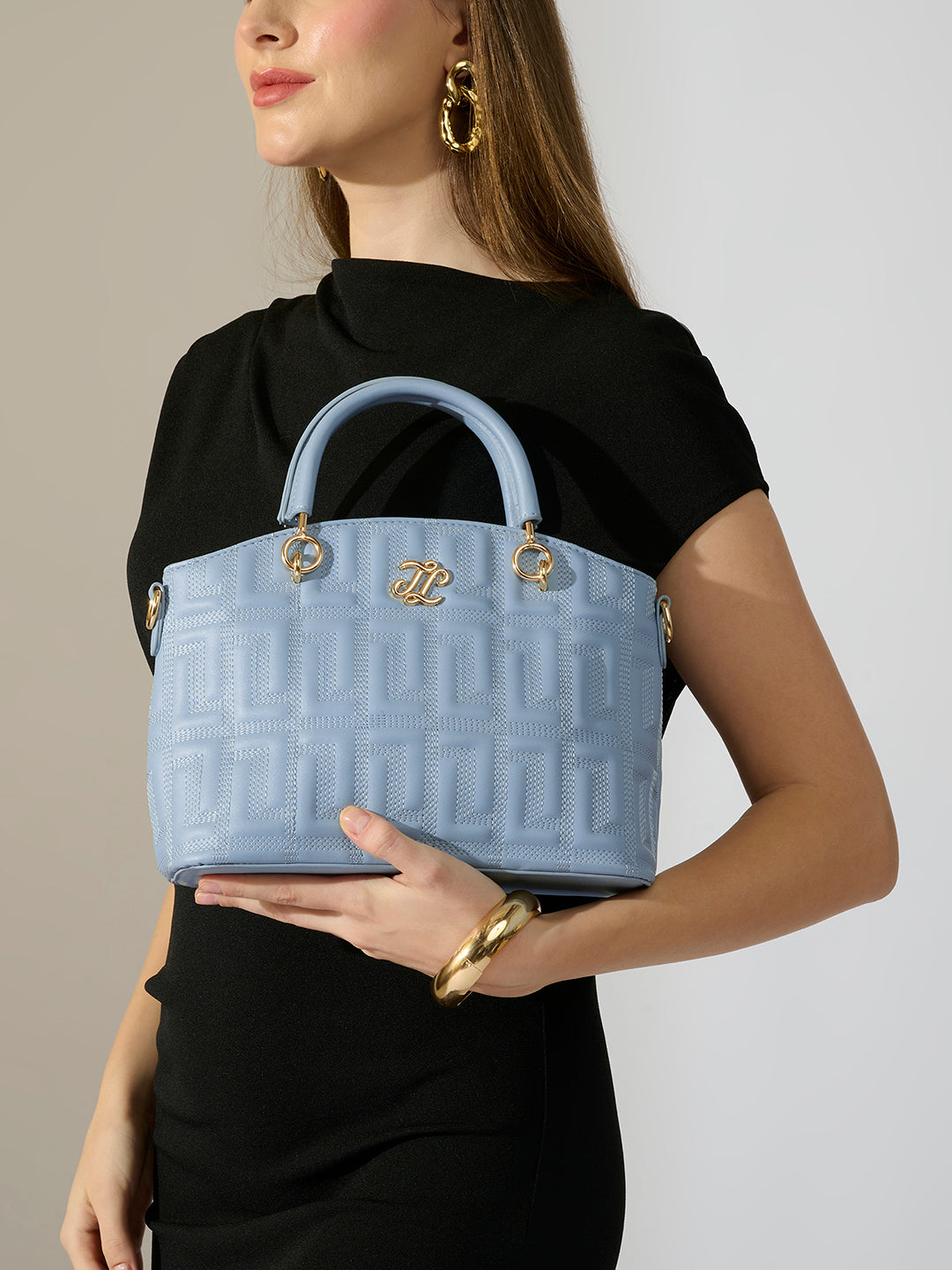 Churchill Rectagular Flap Over Frame Clutch Gold