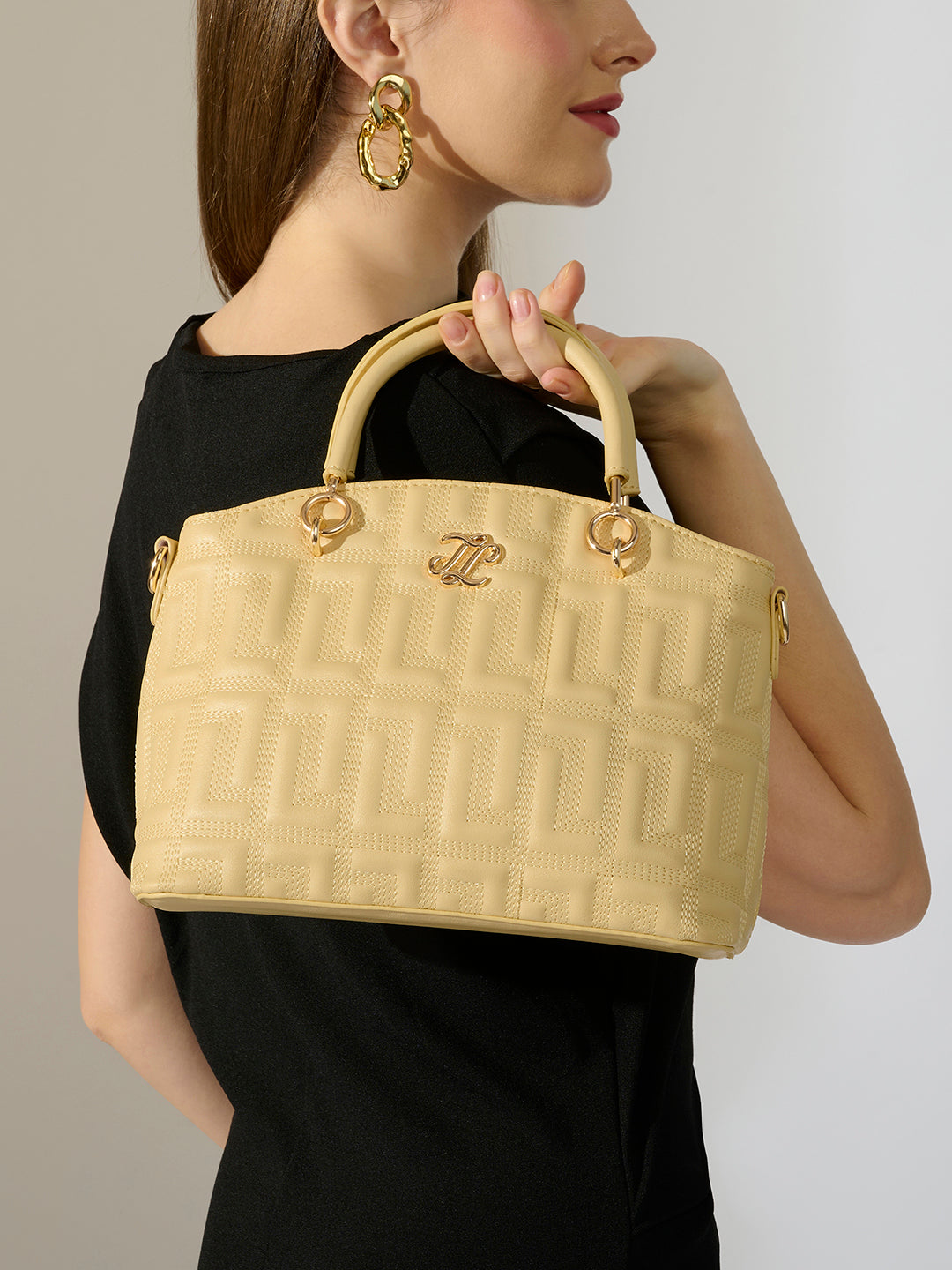 Churchill Rectagular Flap Over Frame Clutch Gold