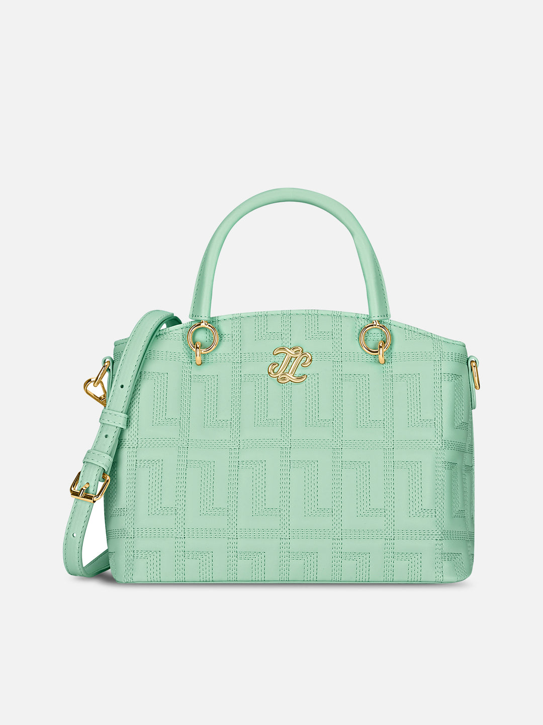 Quilt Tinian Small Jelly Mint Satchel Bag