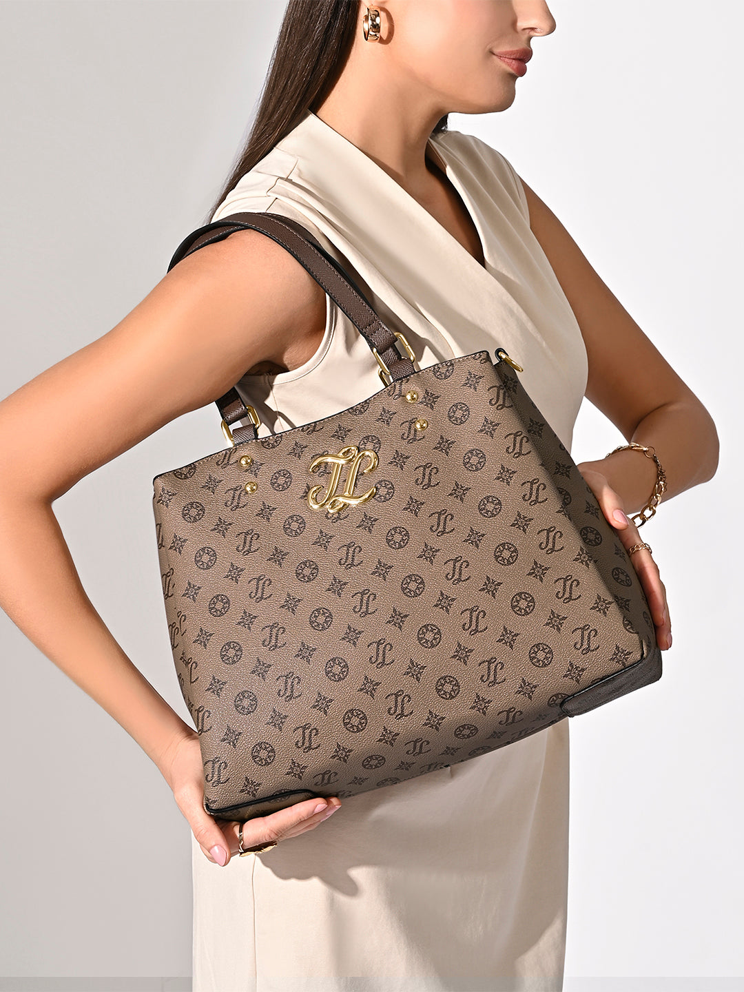 Albany 3 Comparment Medium Satchel Bag Coffee