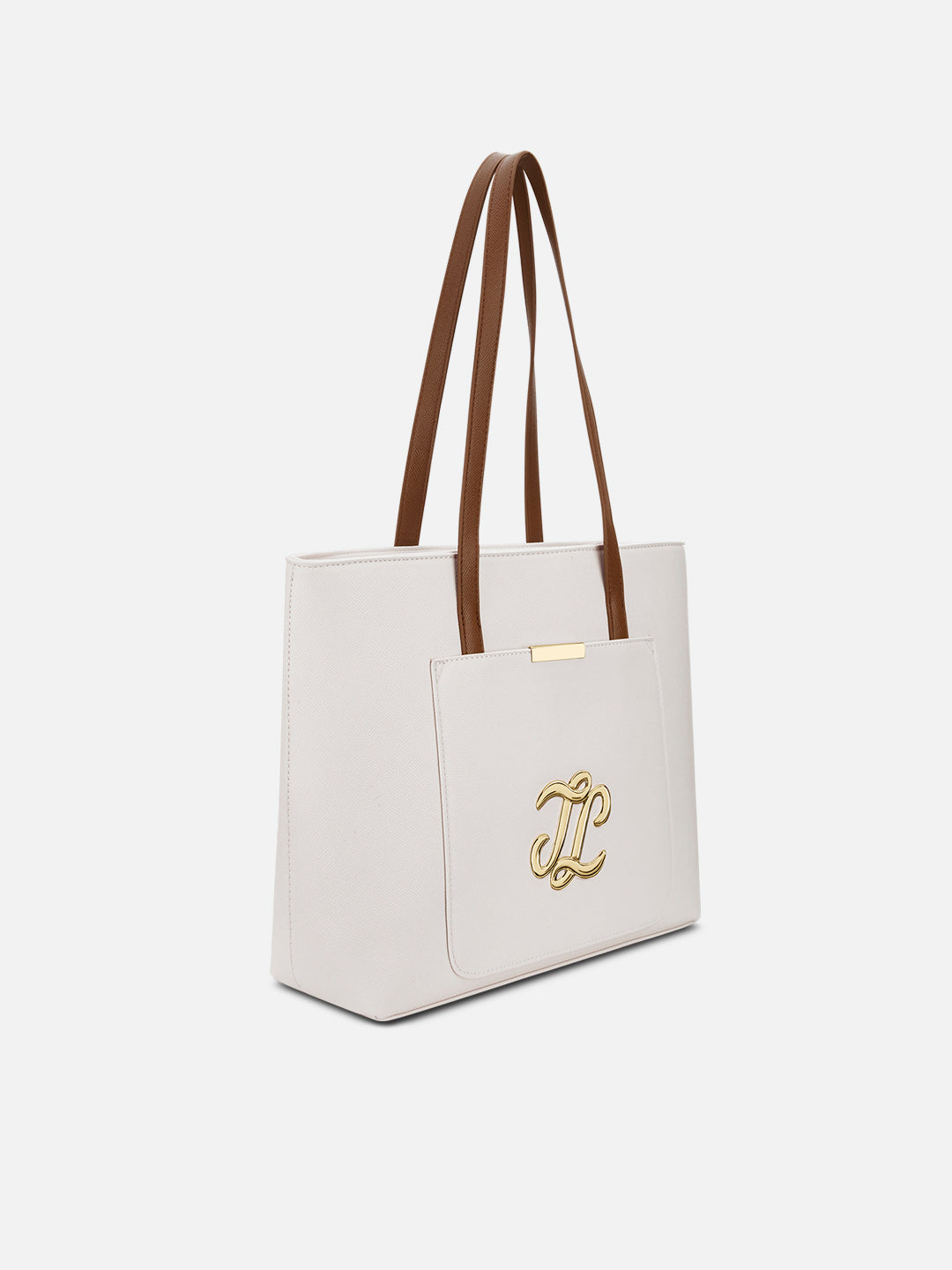 Colourblock Avon Large Tote Bag Off White