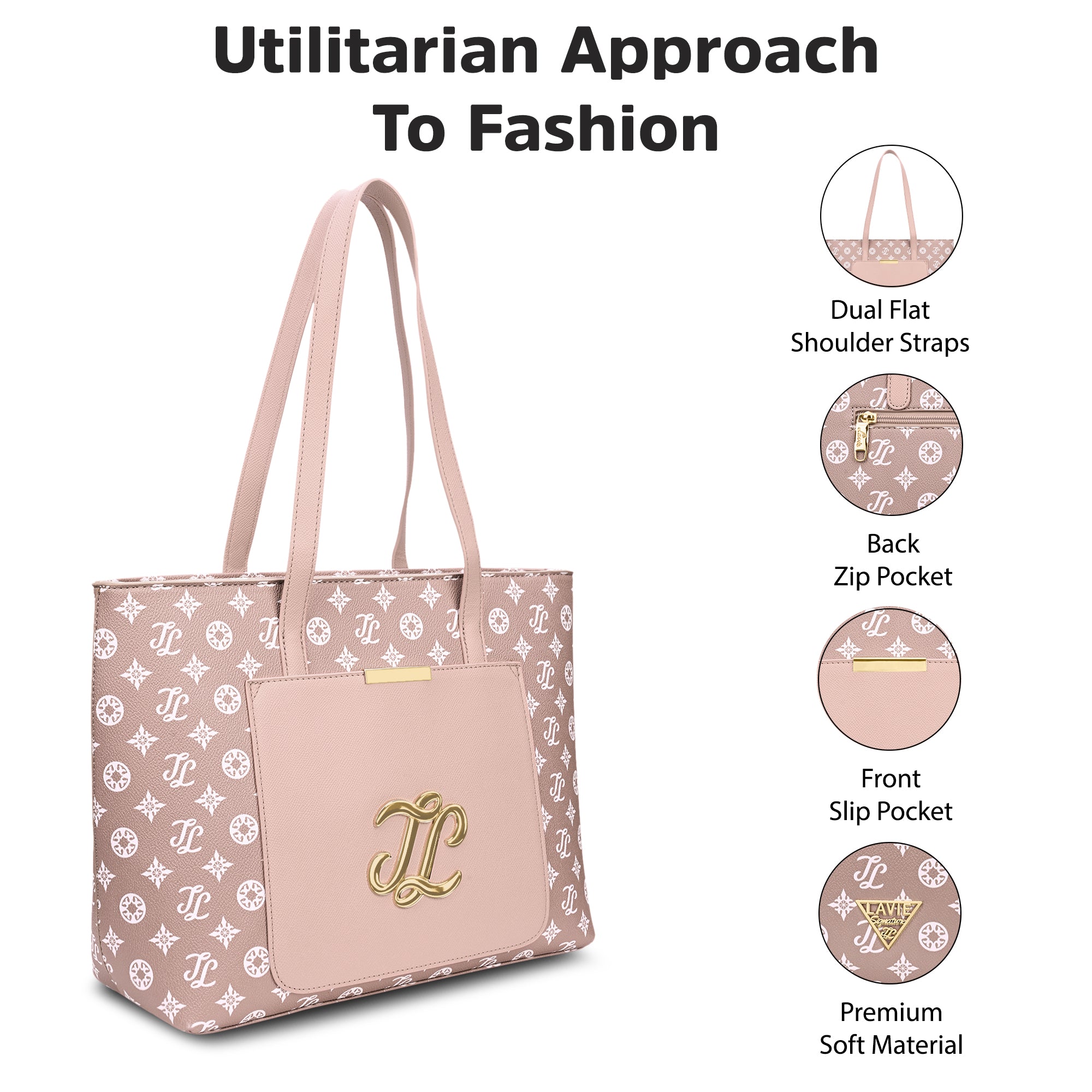 Mono Avon Large Tote Bag Pink