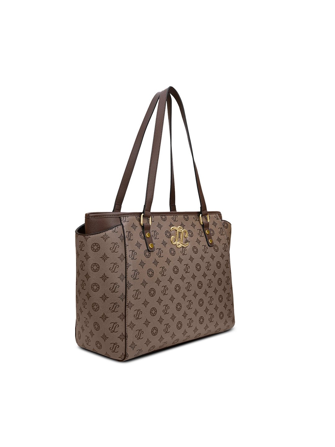 Mono Carmel Large Tote Bag Coffee