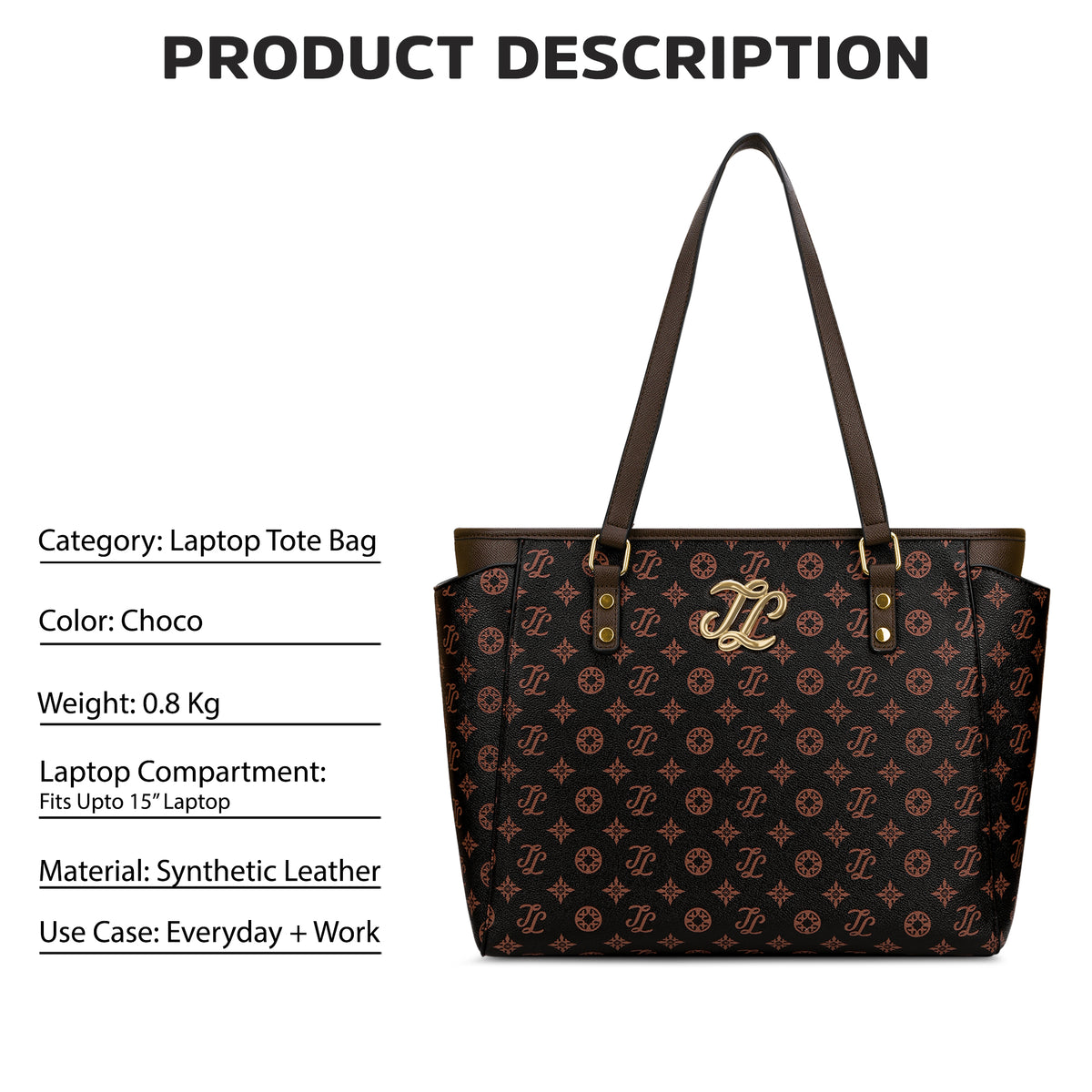 Mono Carmel Large Tote Bag Choco